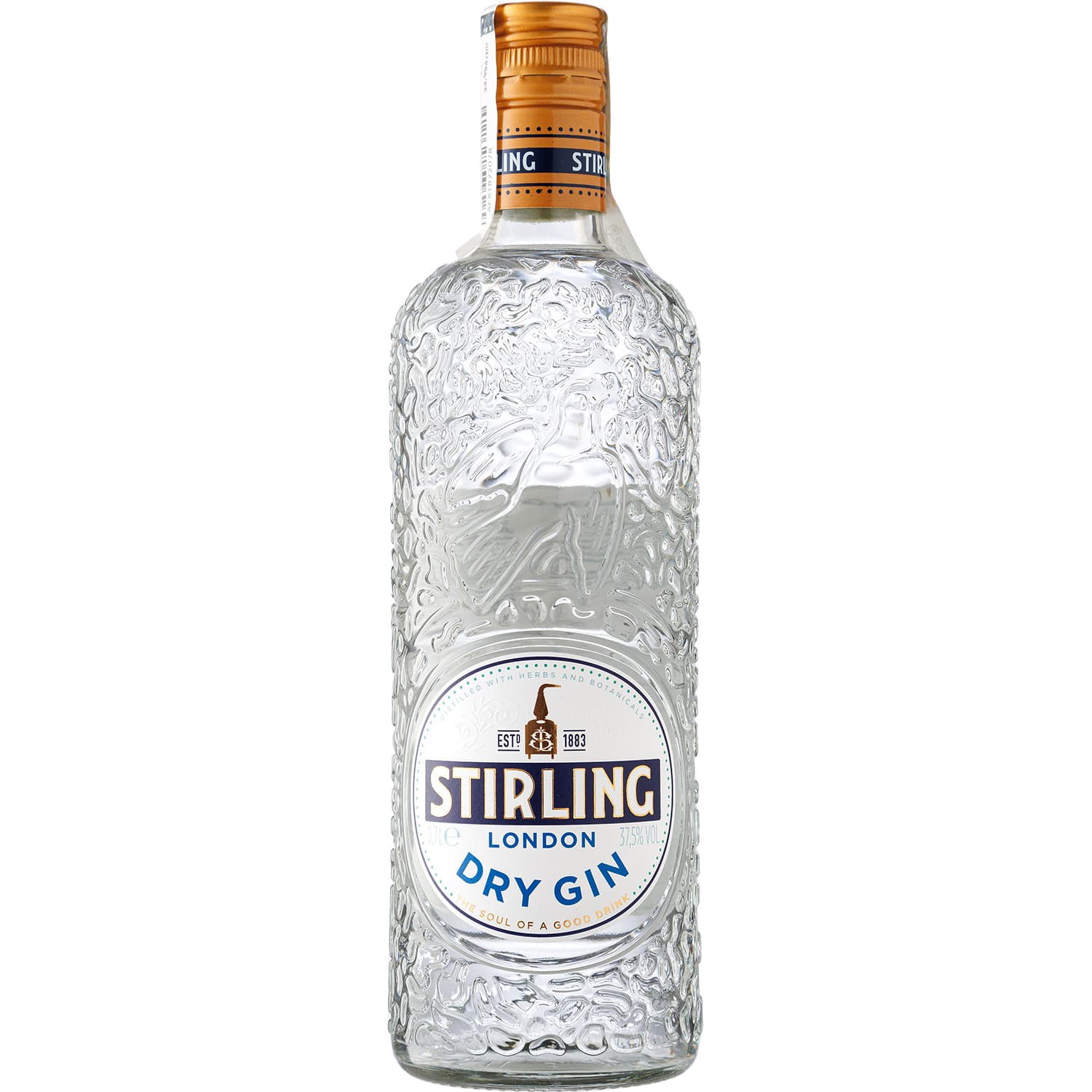 Набір Stirling London Dry Gin 37.5% 0.7 л + Тонік Fentimans Преміум Індіан з цукром та підсолоджувачем 500 мл