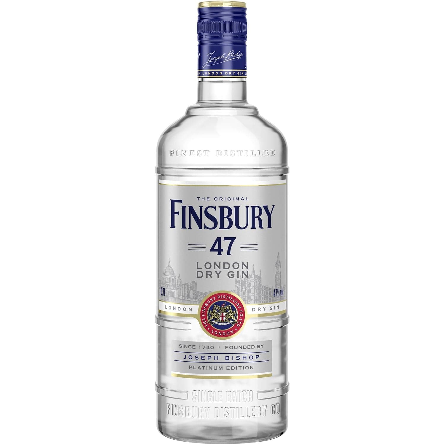 Джин Finsbury Platinum London Dry Gin 47% 0.7 л