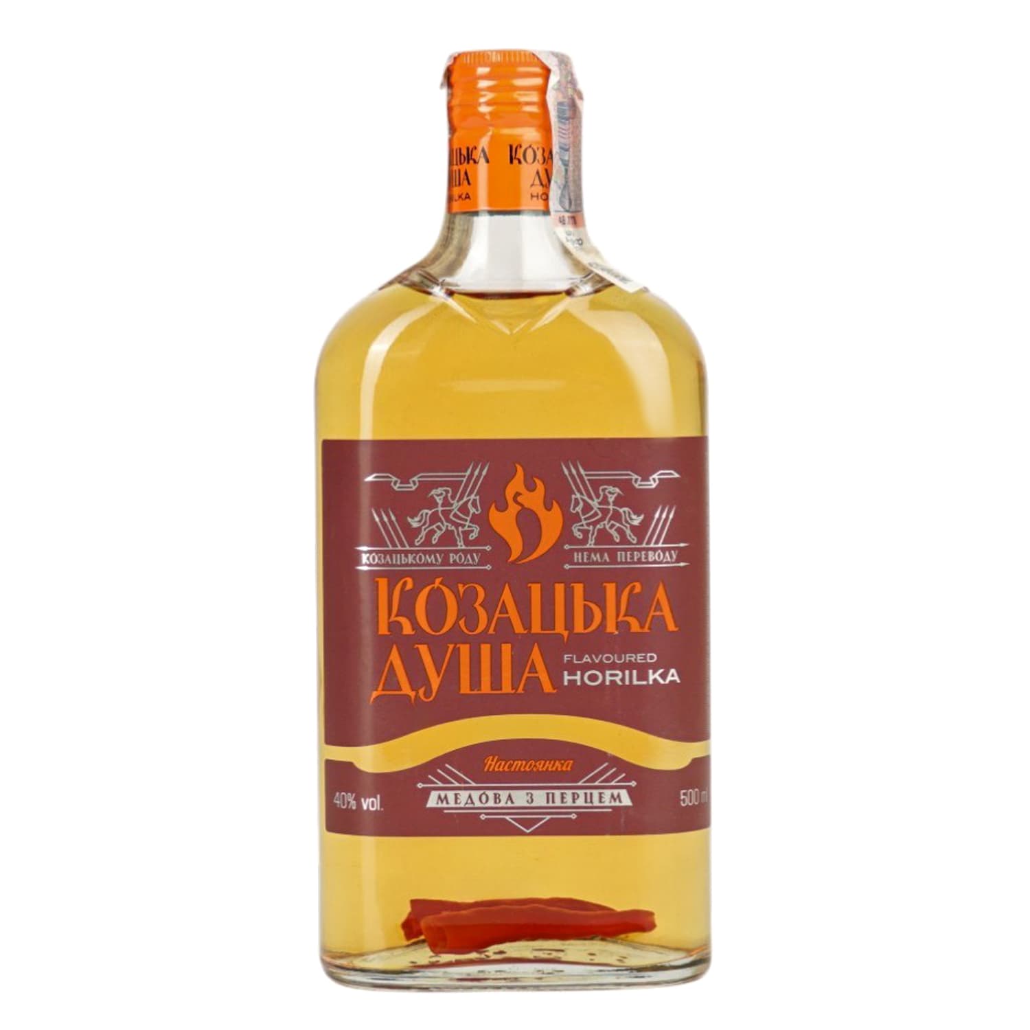 Настоянка Козацька душа Медова з перцем 40% 0.5 л
