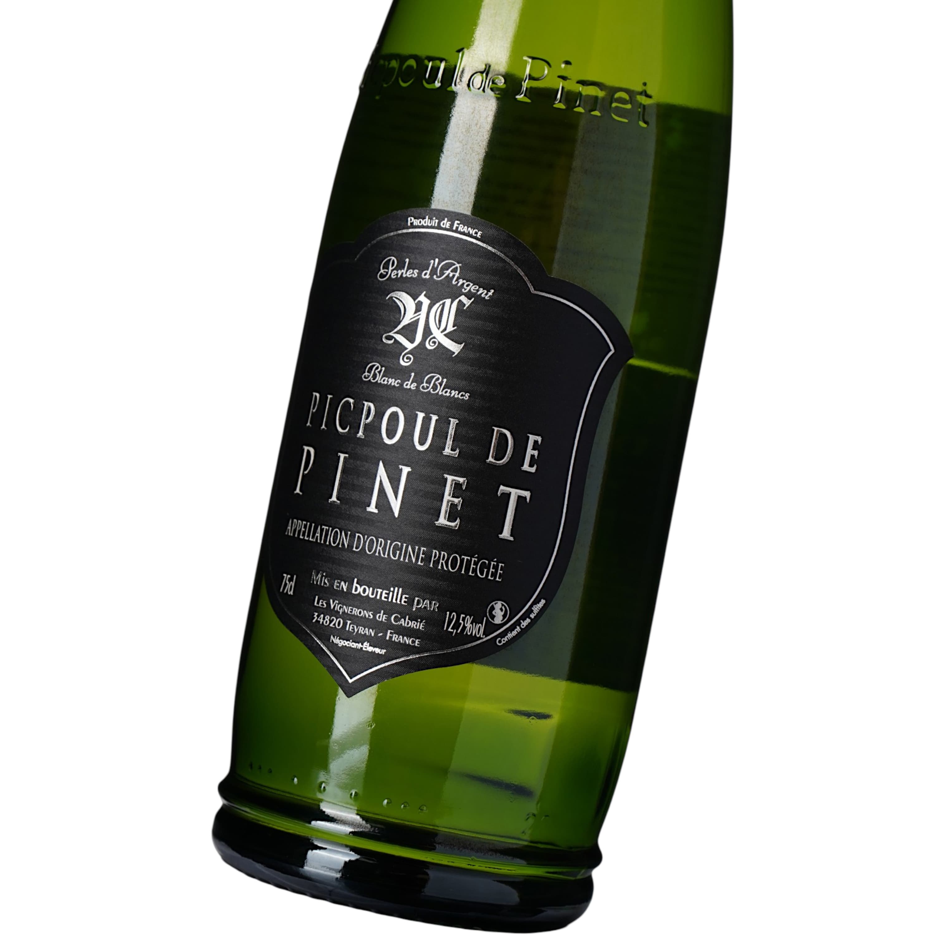 Вино Perles d'Argent AOP Picpoul de Pinet, біле, сухе, 0,75 л