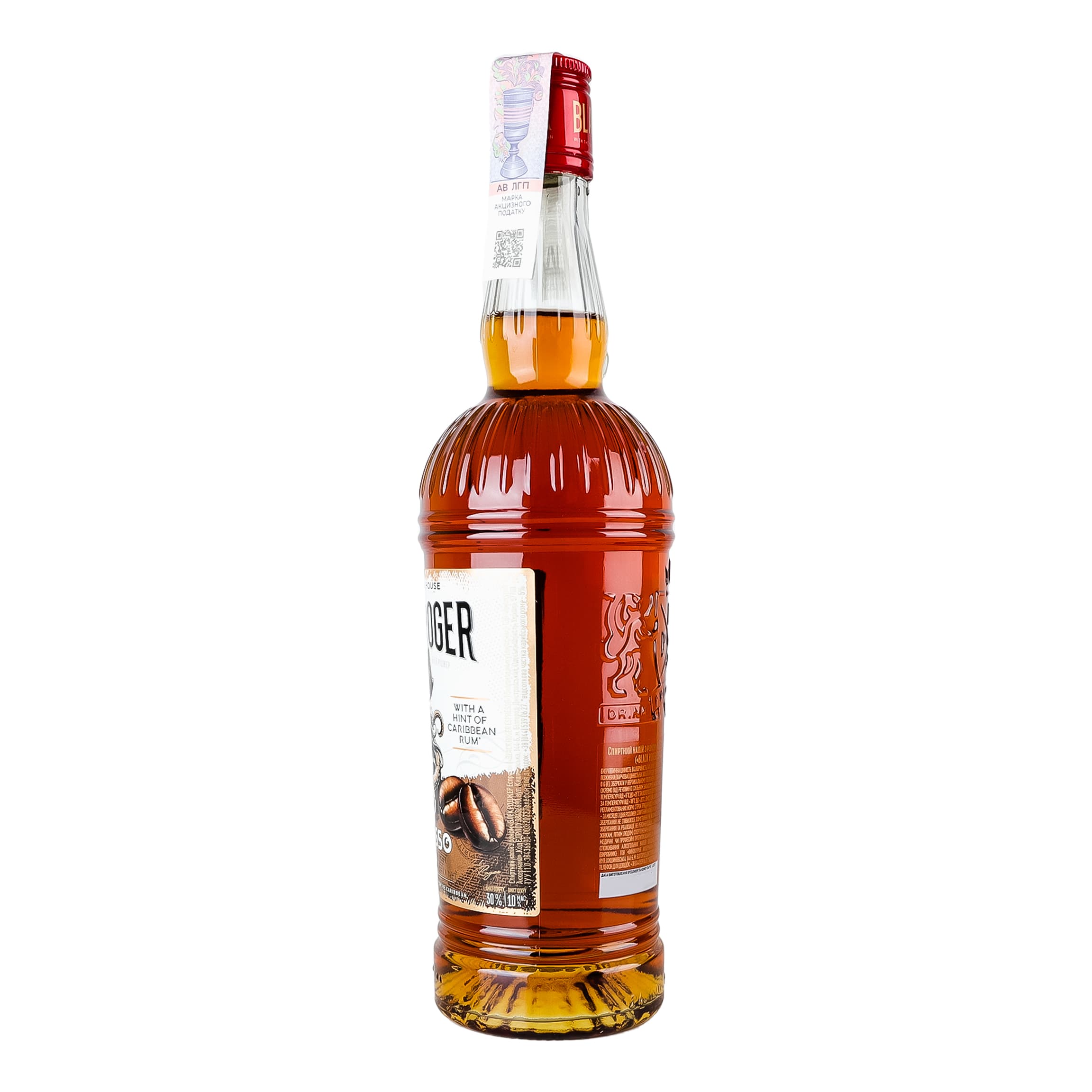 Спиртний напій з ромом Black Roger Espresso 30% 0.5 л