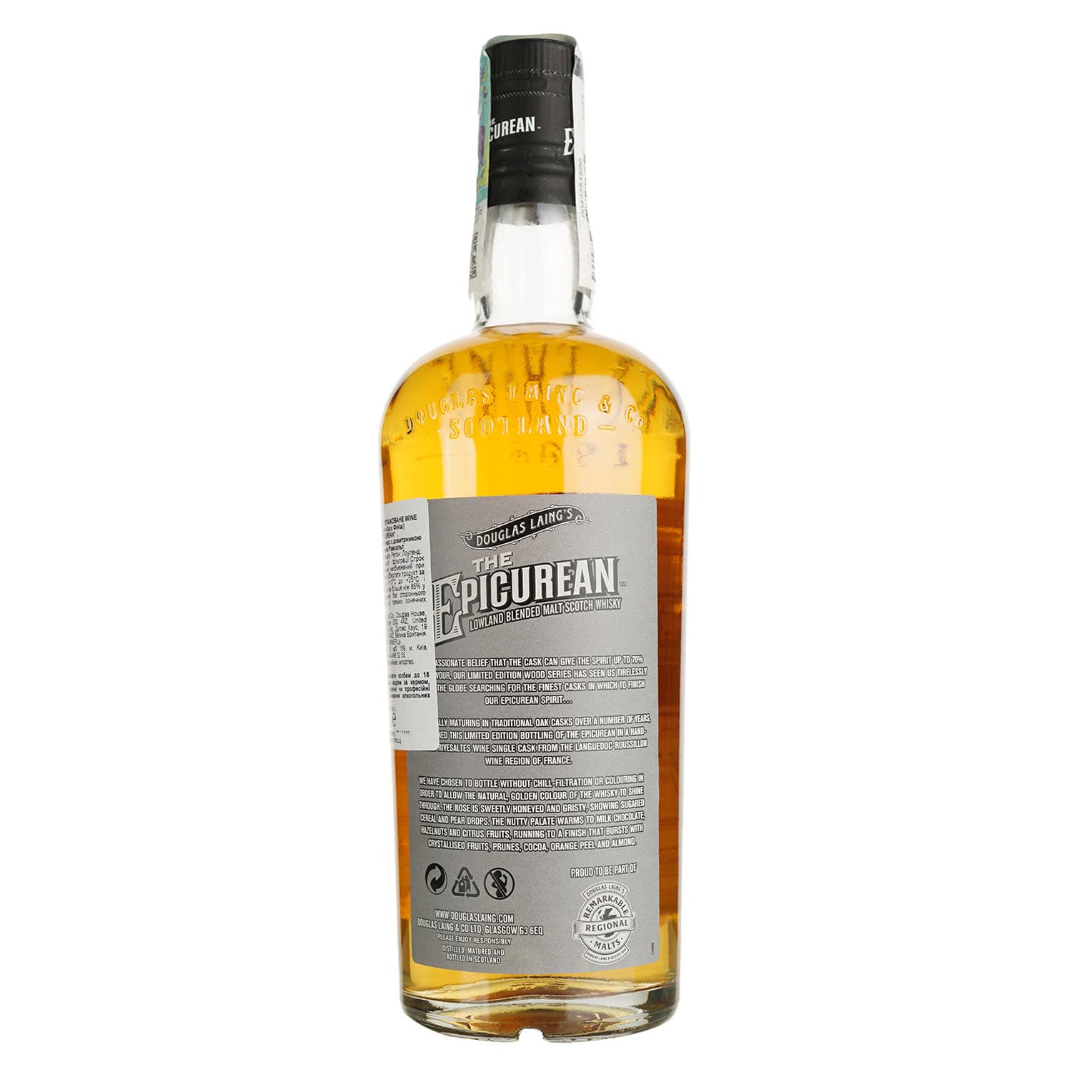 Віскі The Epicurean Single Rivesaltes Wine Cask 48% 0.7 л в подарунковій упаковці