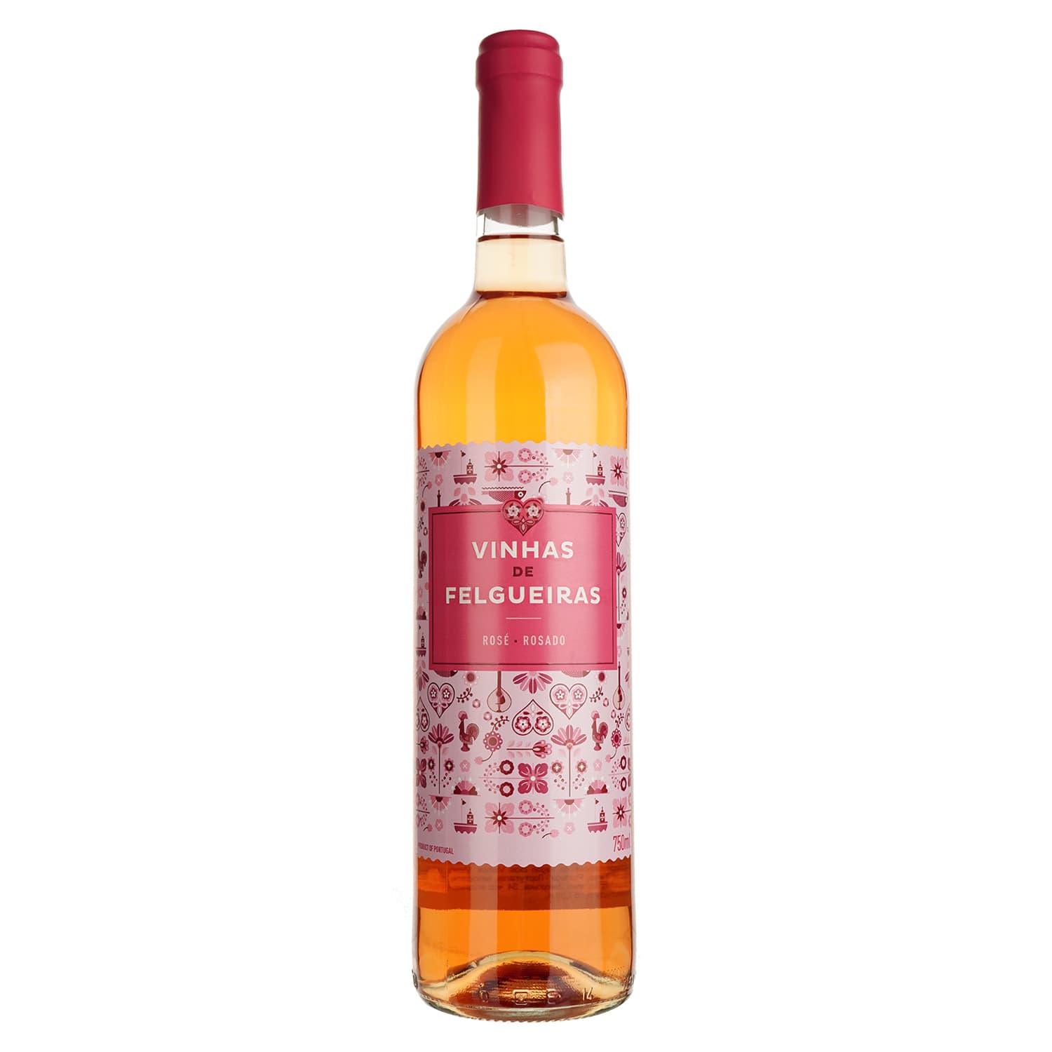 Вино Vinhas de Felgueiras Vihno Verde Rose DOC рожеве сухе 0.75 л