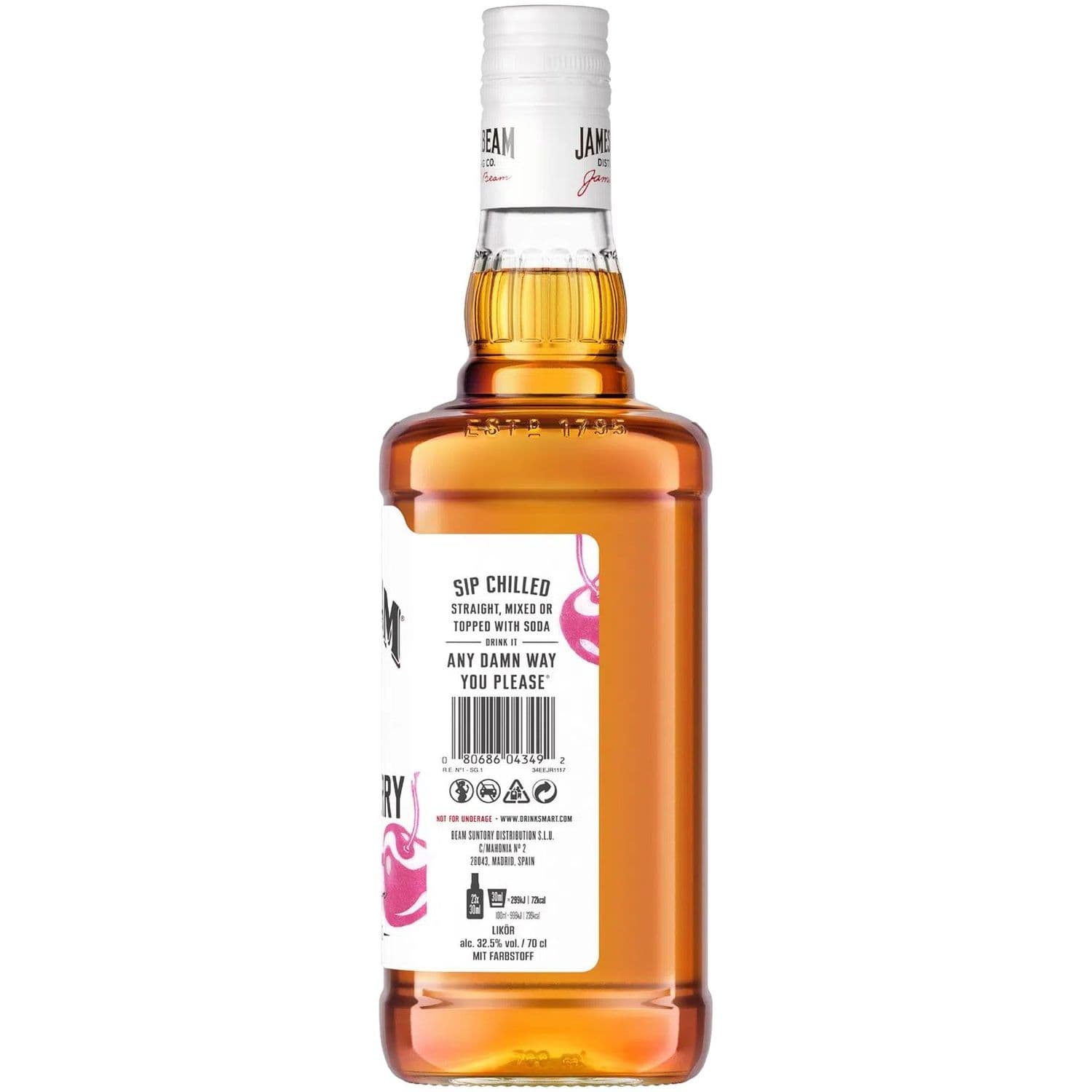 Лікер Jim Beam Red Stag Black Cherry 32.5% 0.7 л