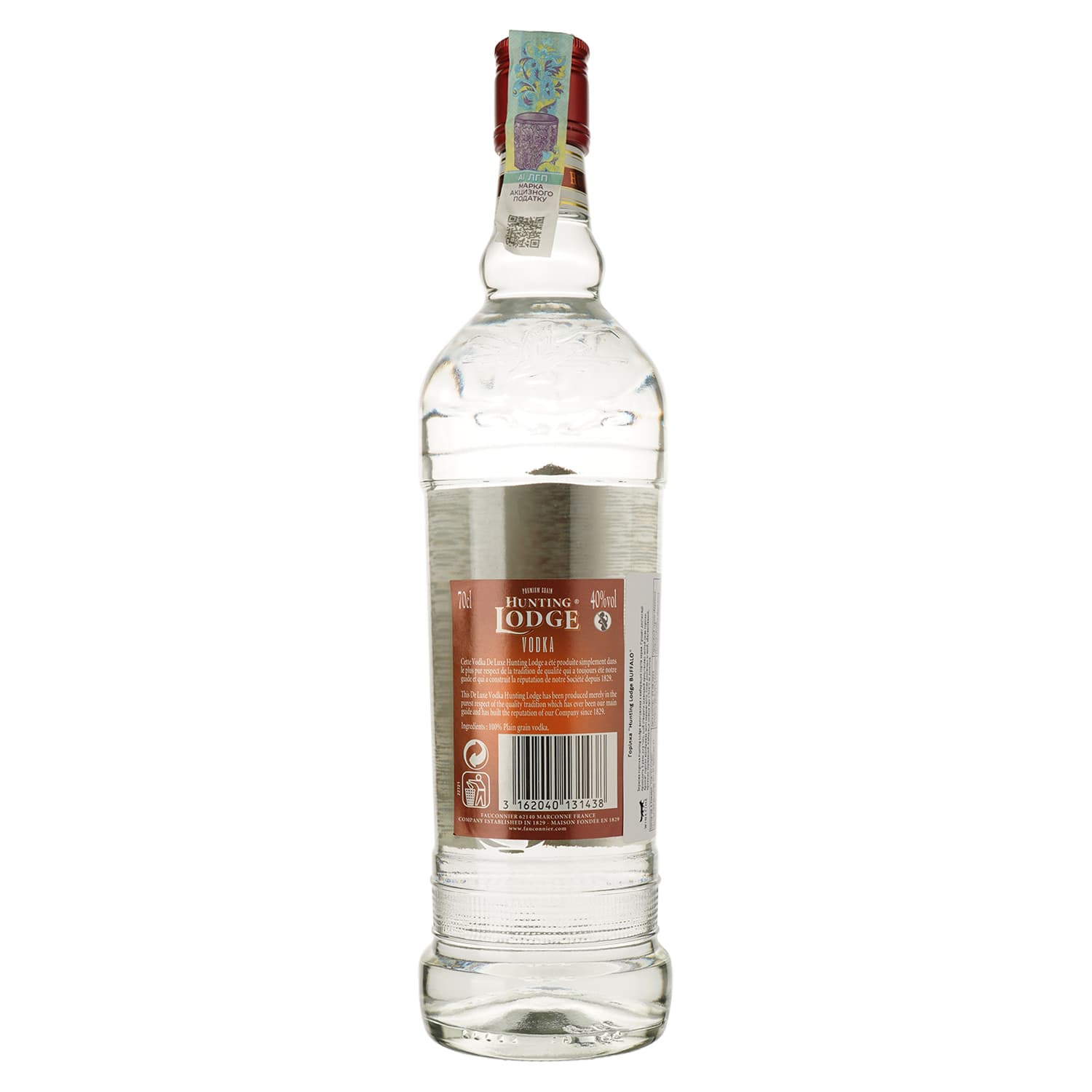 Горілка Fauconnier Hunting Lodge Premium Grain 40% 0.7 л