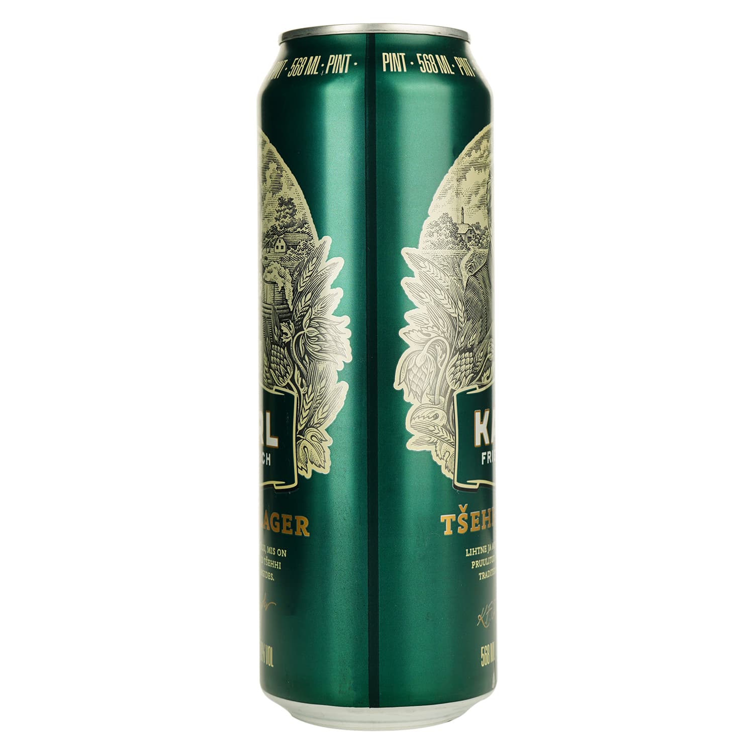 Пиво Karl Friedrich Tsehhi Lager світле фільтроване 5% 0.568 л