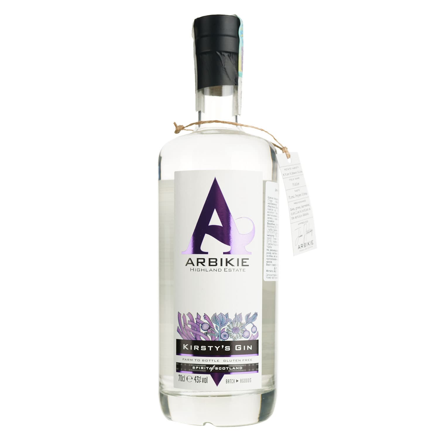 Джин Arbikie Kirsty's 43% 0.7 л