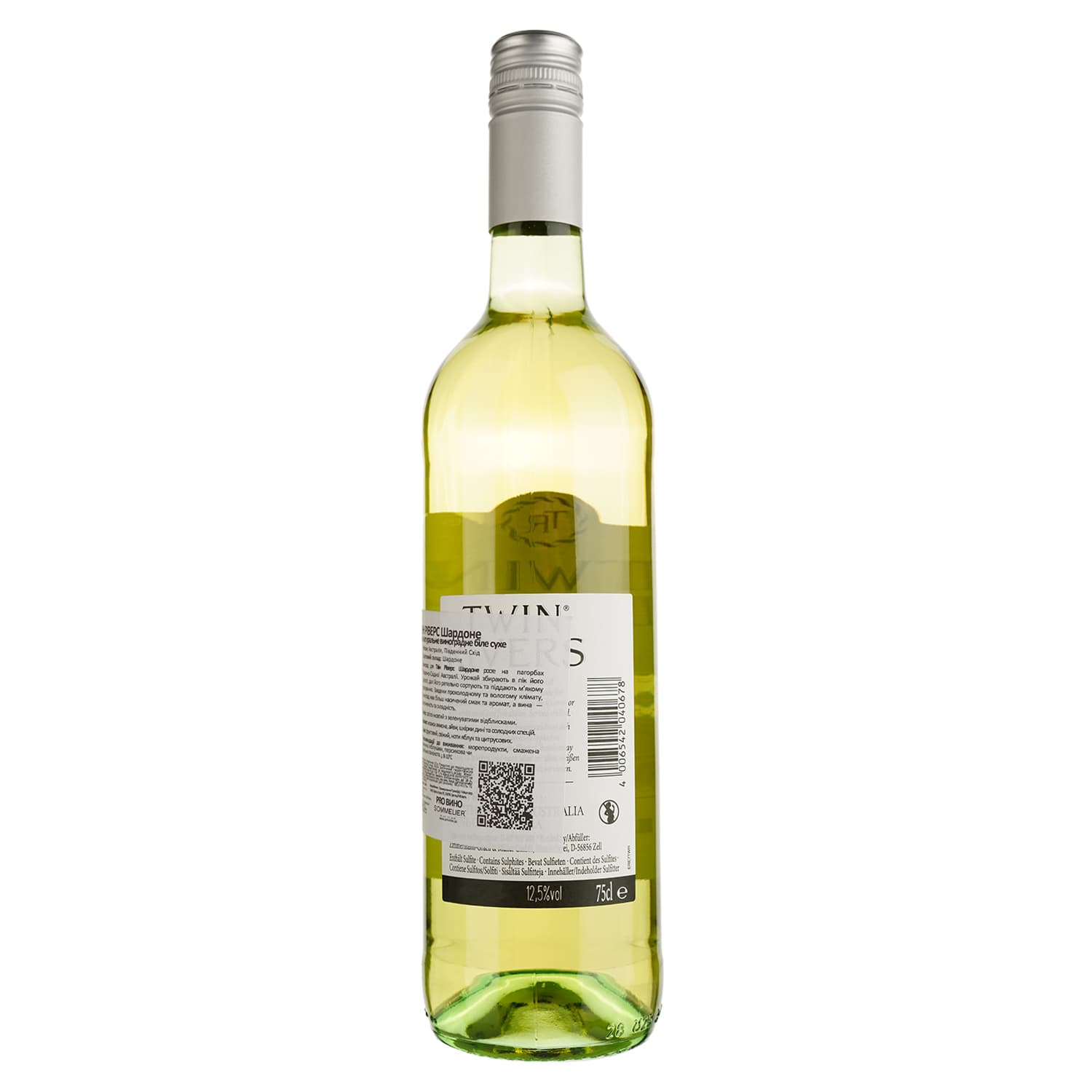 Вино Twin Rivers Chardonnay, біле, сухе, 0,75 л