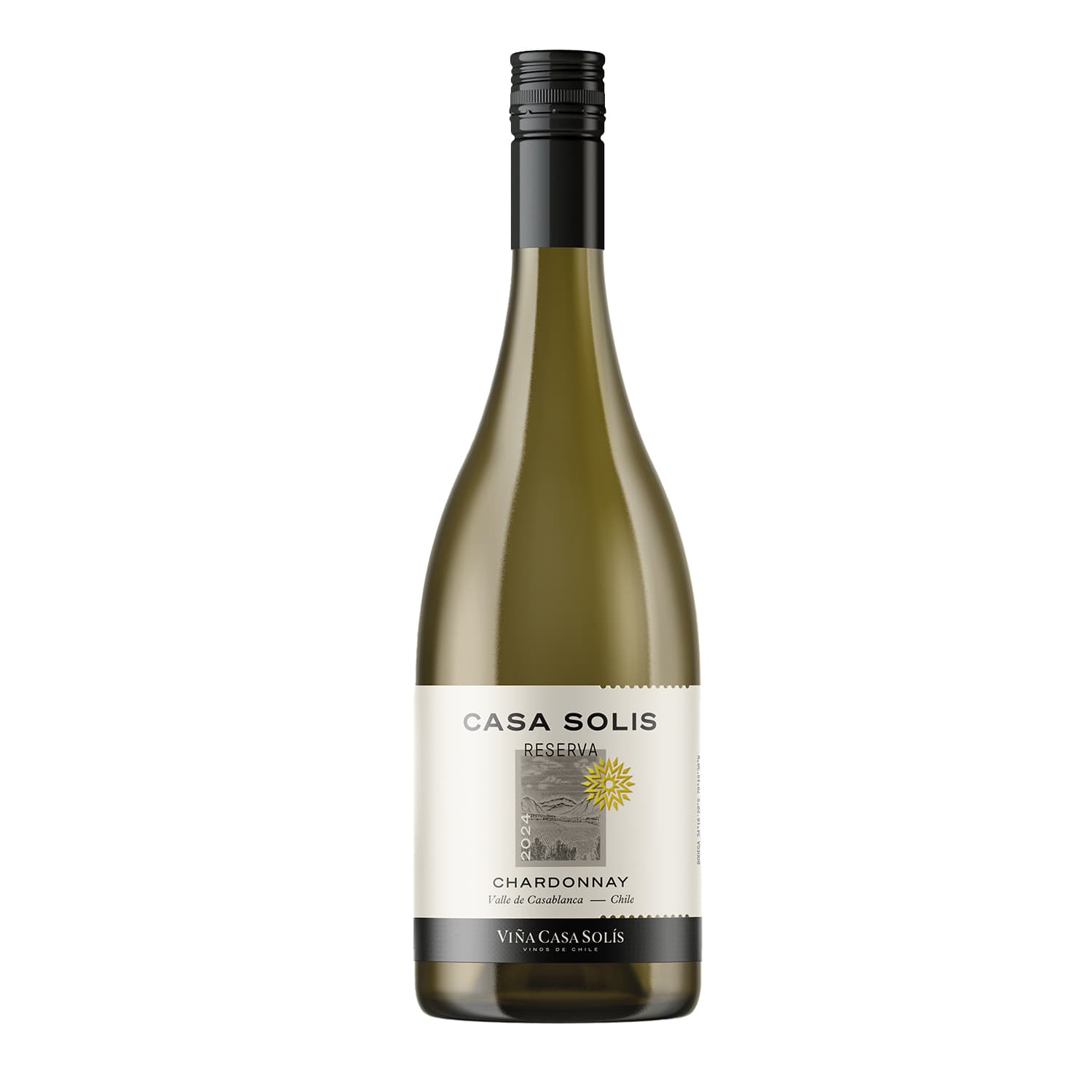 Вино Casa Solis Chardonnay Reserva біле сухе 12.5%, 0.75 л