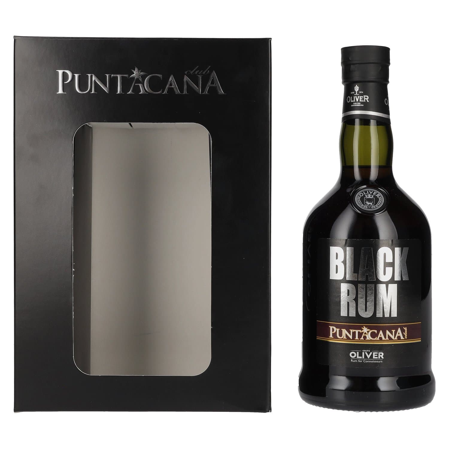 Ром PuntaCana Club Black 38% 0.7 л в подарунковій коробці