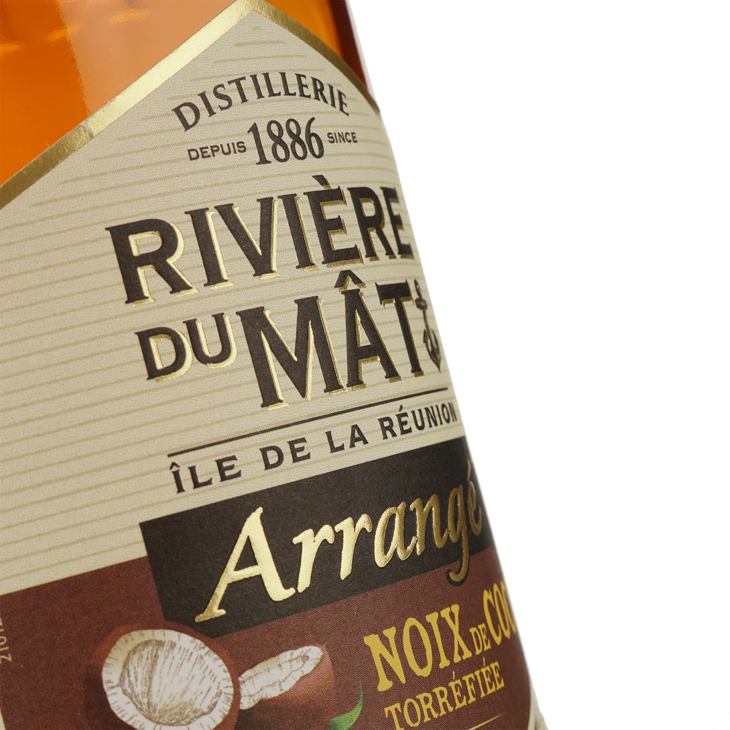 Ром La Martiniquaise Riviere du Mat Arrange Noix de Coco Torrefiee, 35%, 0,7 л