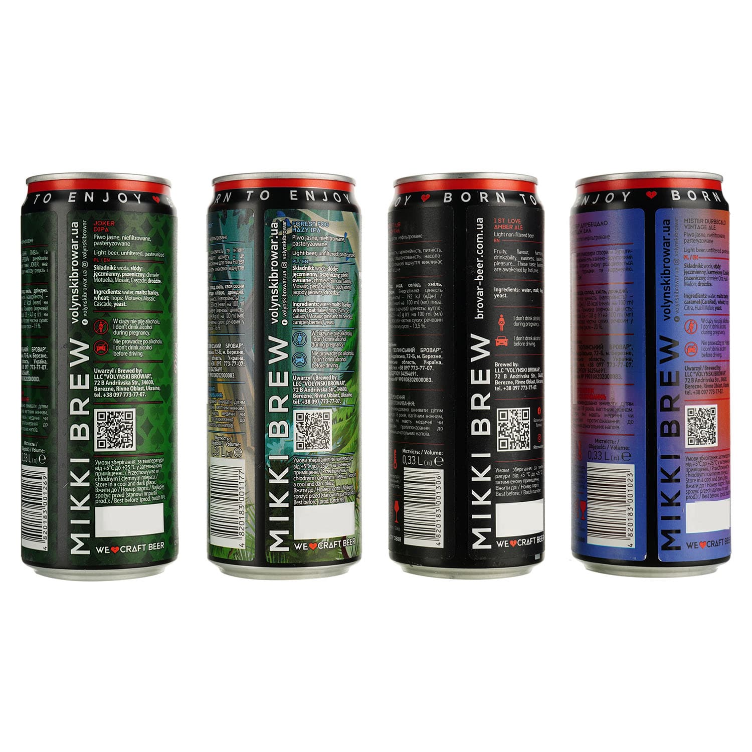 Набір пива Mikki Brew Party Time 4.9-8.5% 3.96 л (12 шт. x 0.33 л)