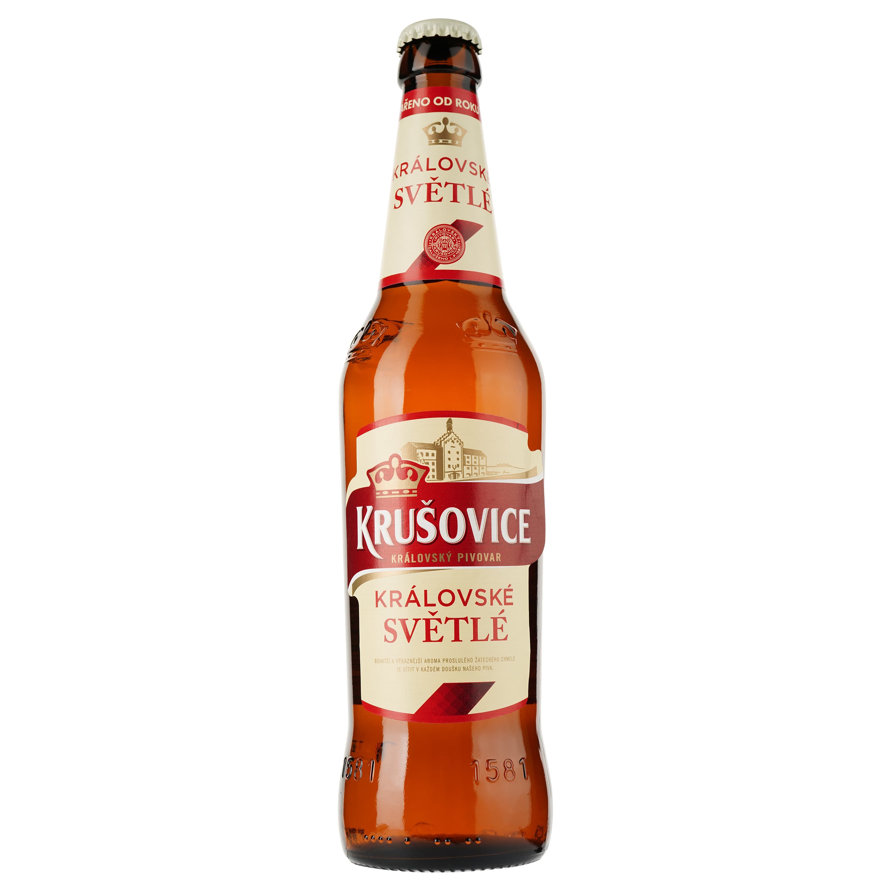Пиво Krusovice, світле, фільтроване, 4,2%, 0,5 л (714651)