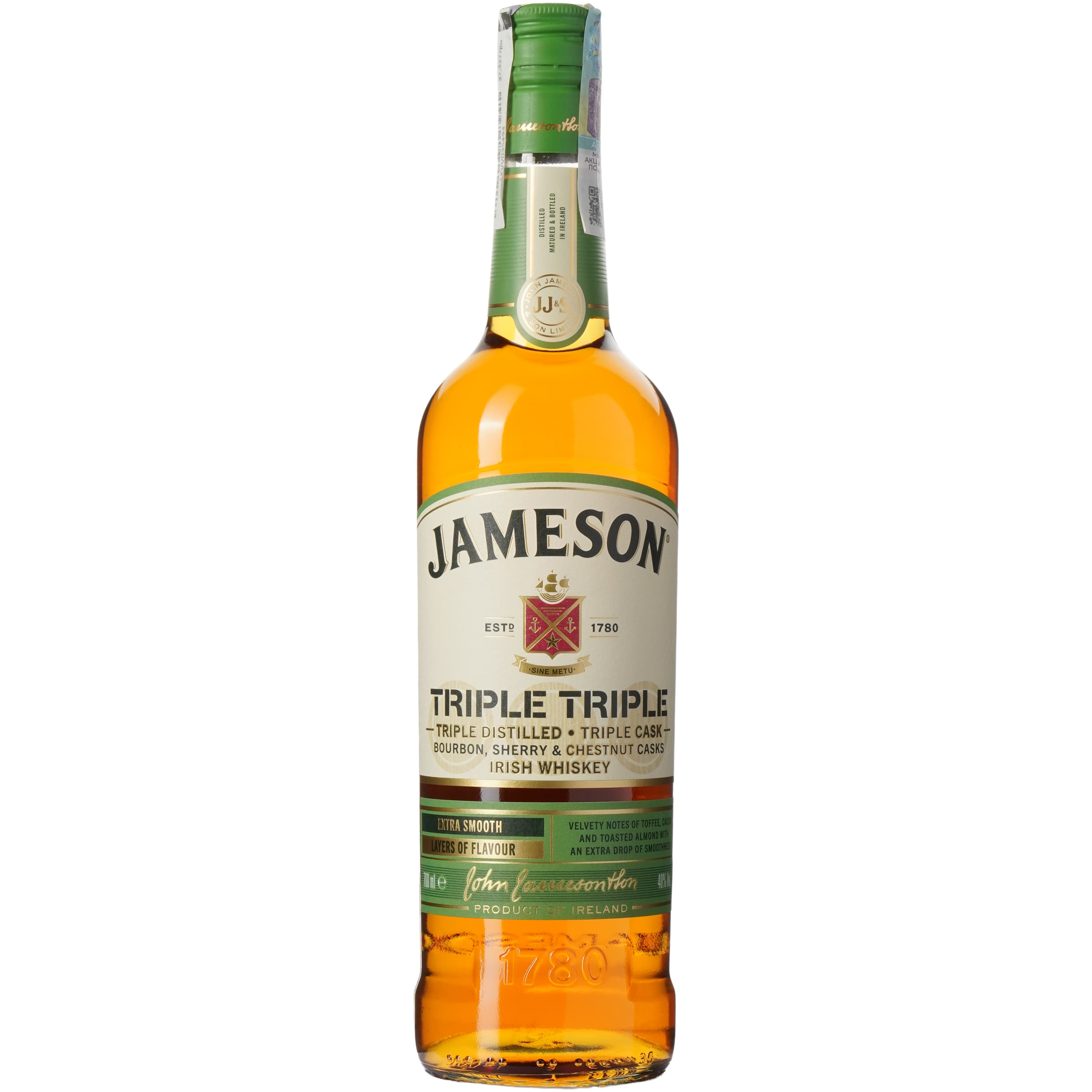 Віскі Jameson Triple Triple 0.7л 40% (6)