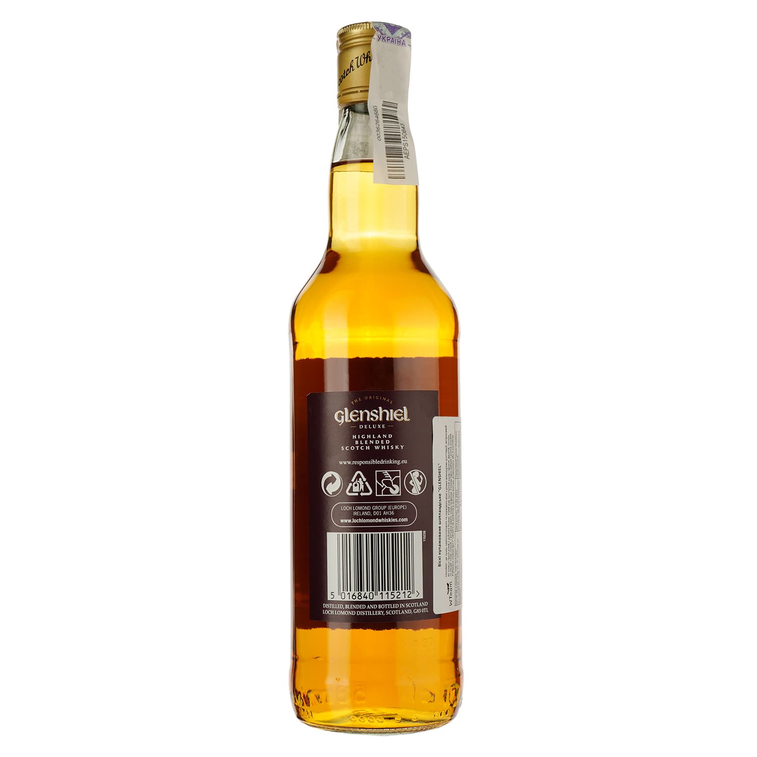 Віскі Loch Lomond Glenshiel Deluxe Highland Blended Scotch Whisky 40% 0.7 л
