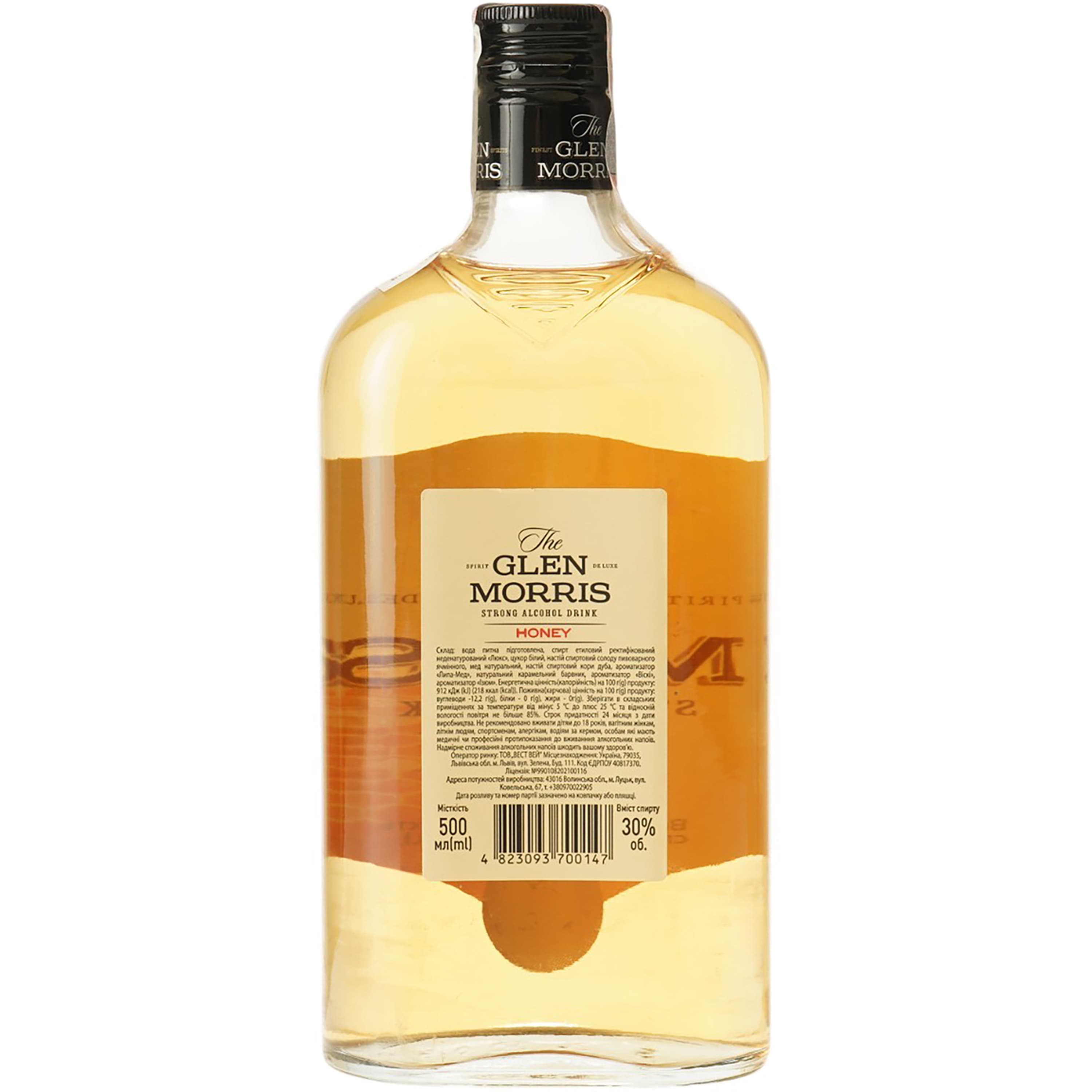 Напій алкогольний The Glen Morris Honey, 30%, 0,5 л
