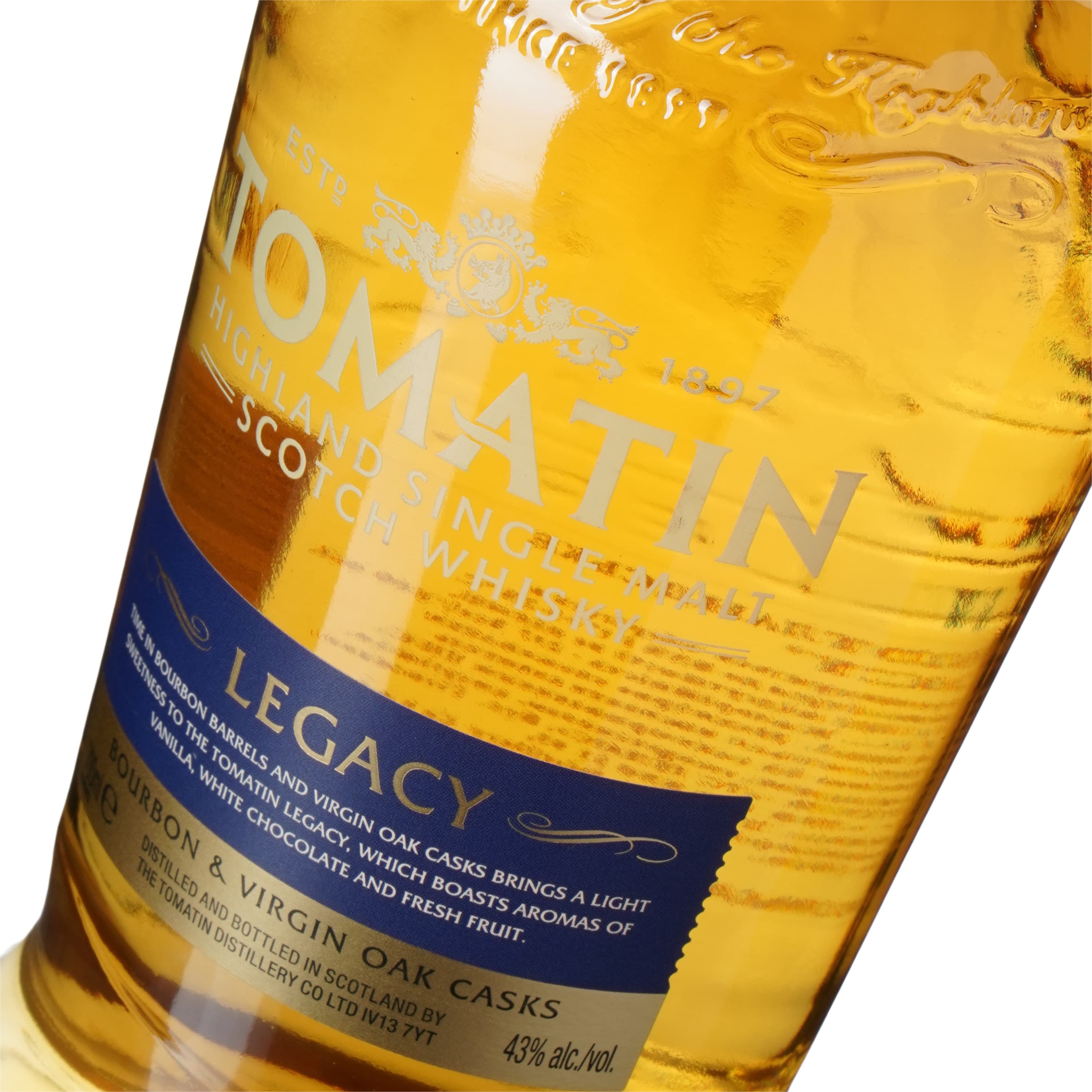 Віскі Tomatin Legacy в подарунковій упаковці 43% 0.7 л