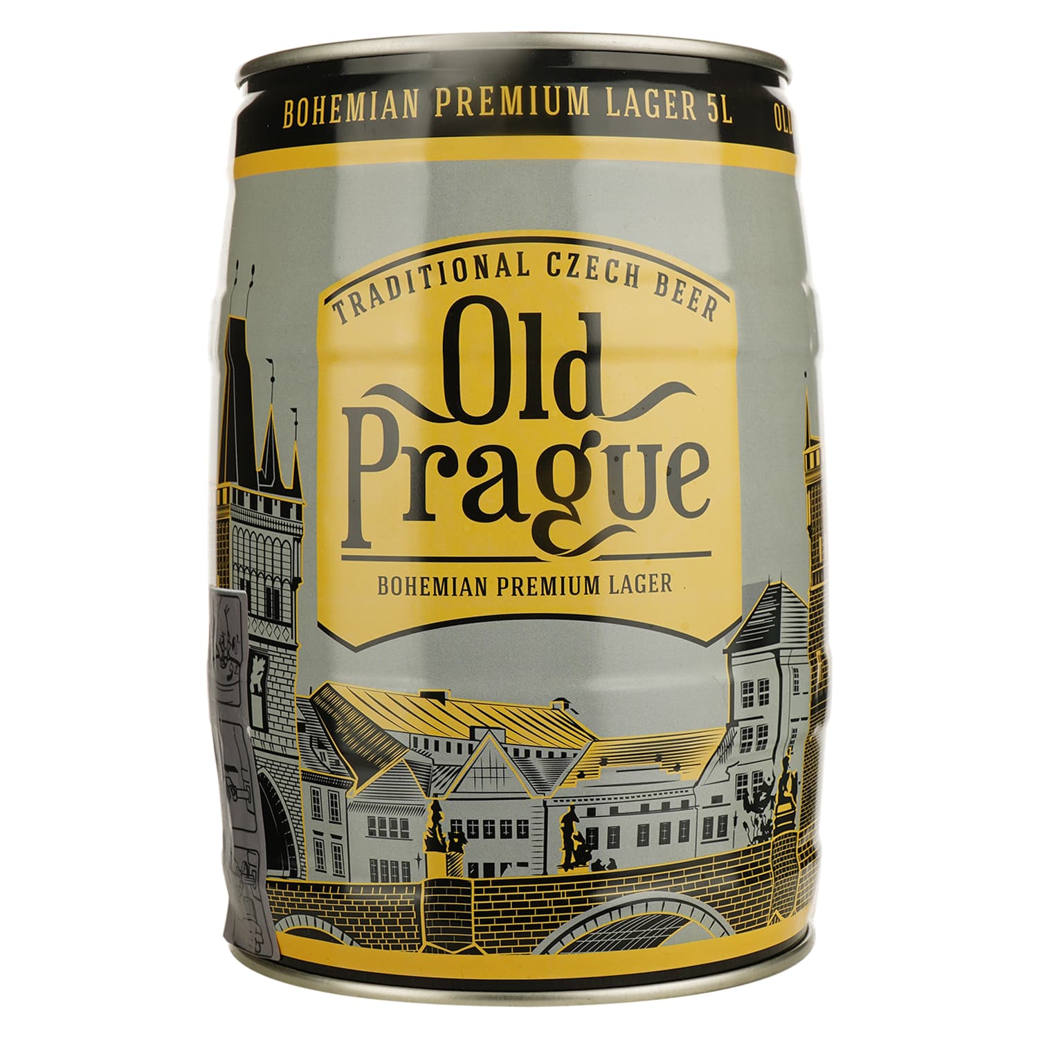 Пиво Old Prague Bohemian Premium світле 5.3% 5 л