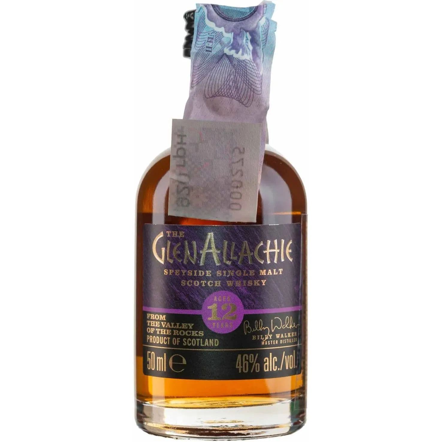 Віскі GlenAllachie 12yo Single Malt Scotch Whisky 46% 0.05 л