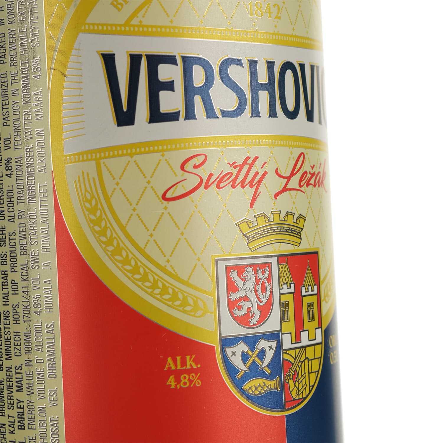 Пиво Vershovice Svetly Lezak світле 4.8% 0.5 л з/б