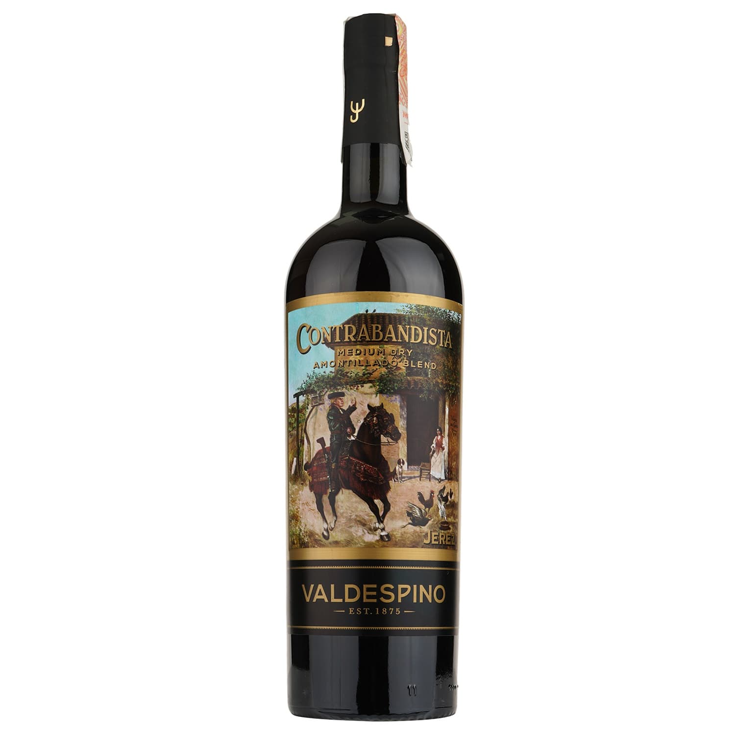 Херес Valdespino Premium Contrabandista Medium Dry, білий, напівсухий, 18%, 0,75 л (14329)