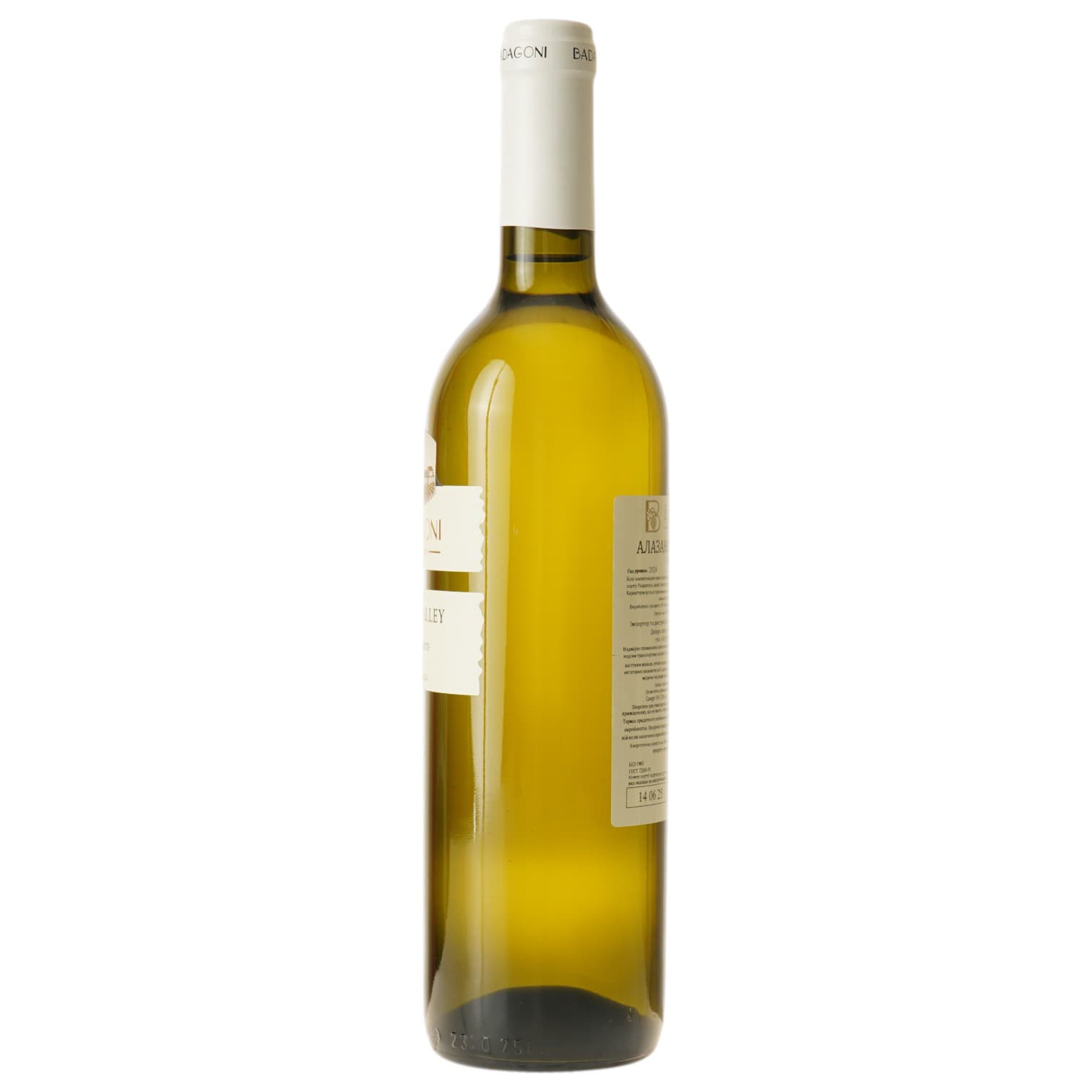 Вино Badagoni Alazani Valley White, біле, напівсолодке, 0.75 л