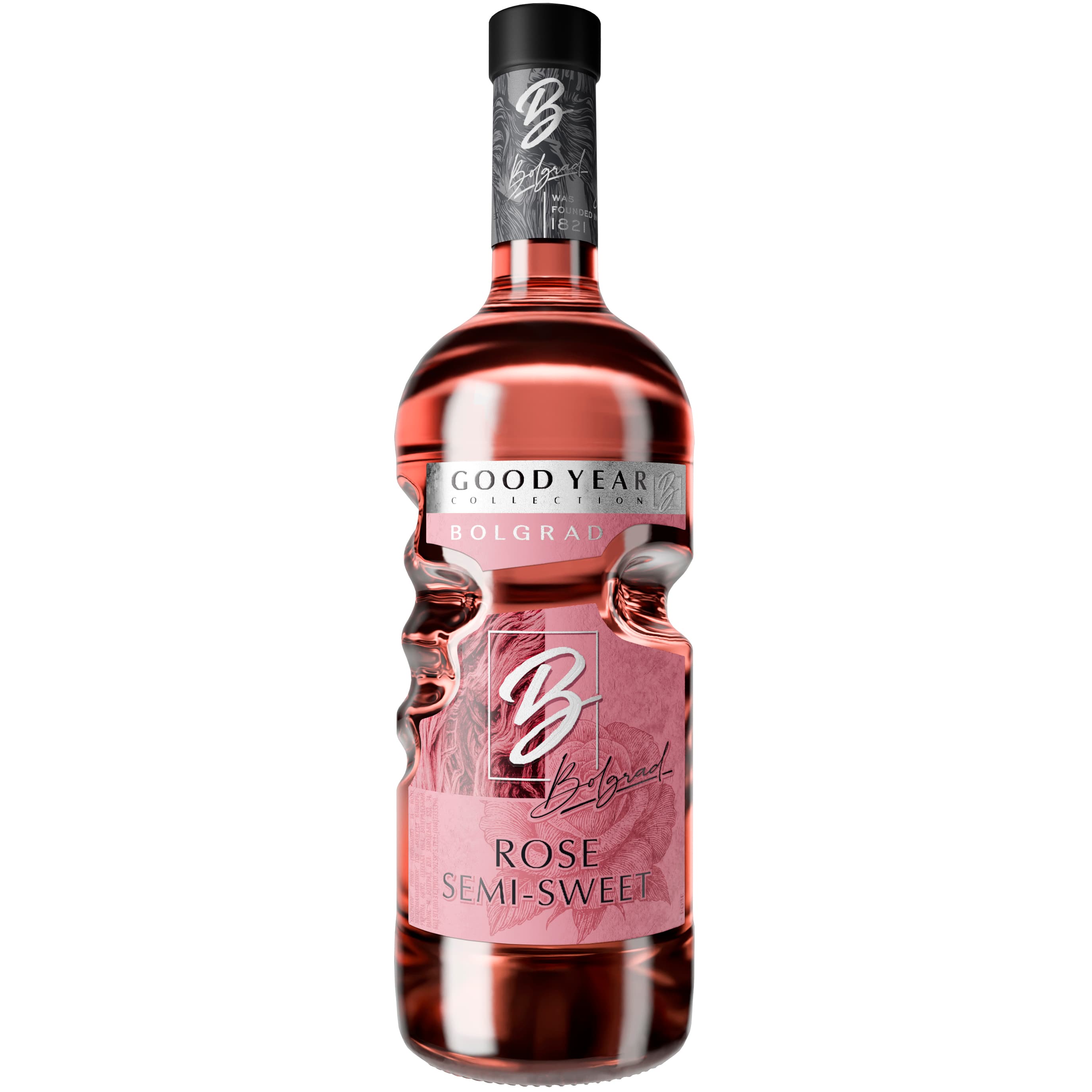 Винний напій Bolgrad Good Year напівсолодкий рожевий Rose 10% 0.75 л