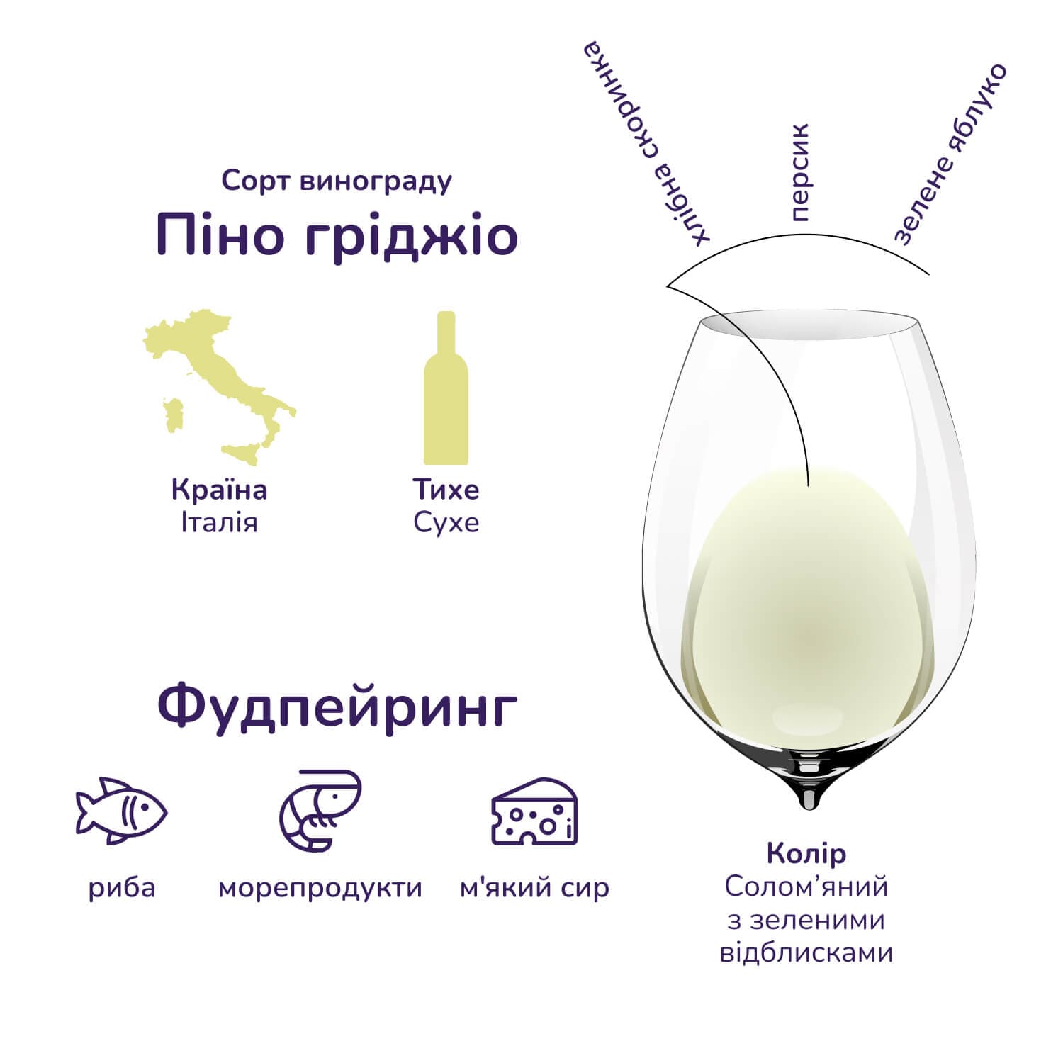 Вино I Castelli Pinot Grigio біле сухе 0.75 л х 2 шт.