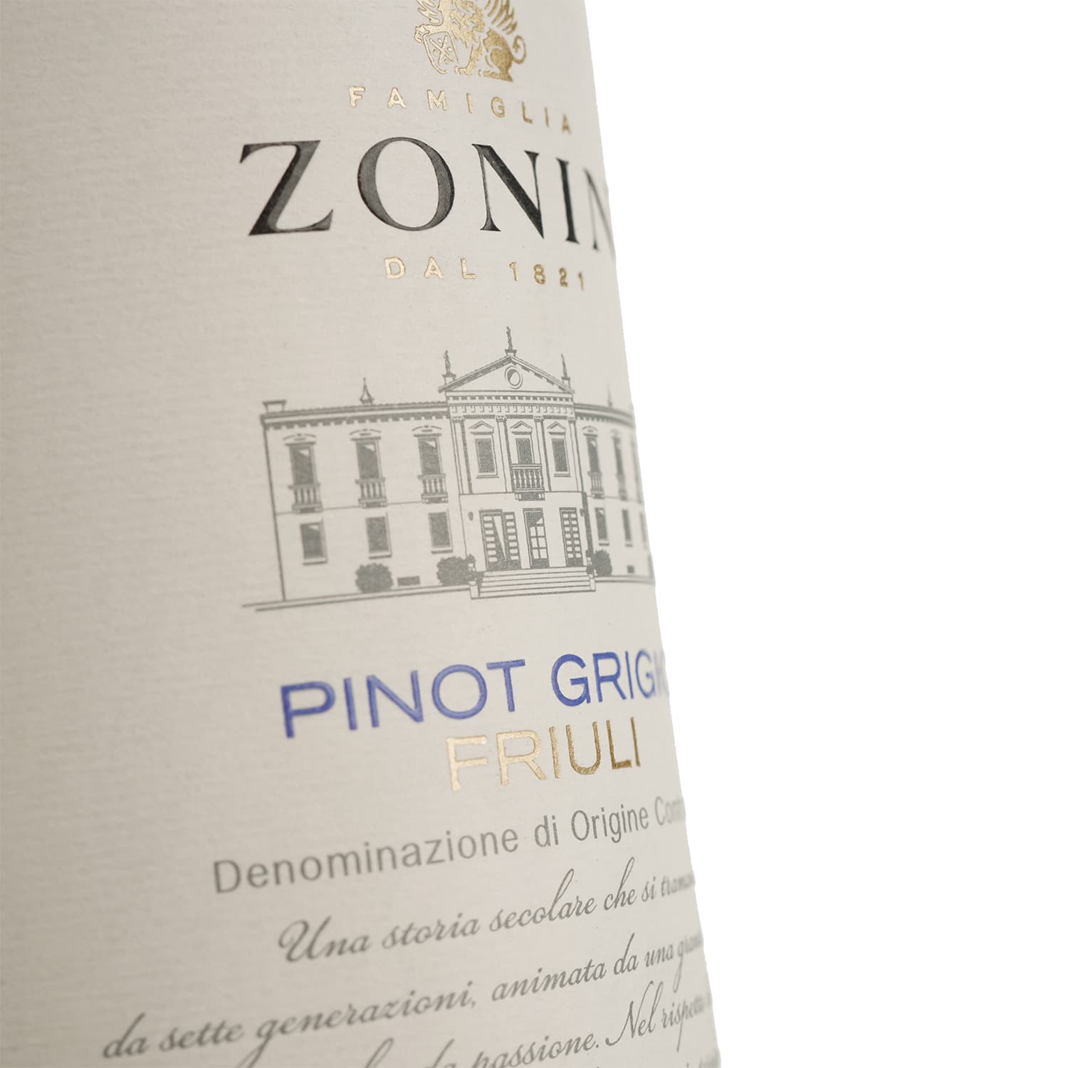 Вино Zonin Pinot Grigio Delle Venezie 20 Ventiterre, біле, сухе, 0,25 л