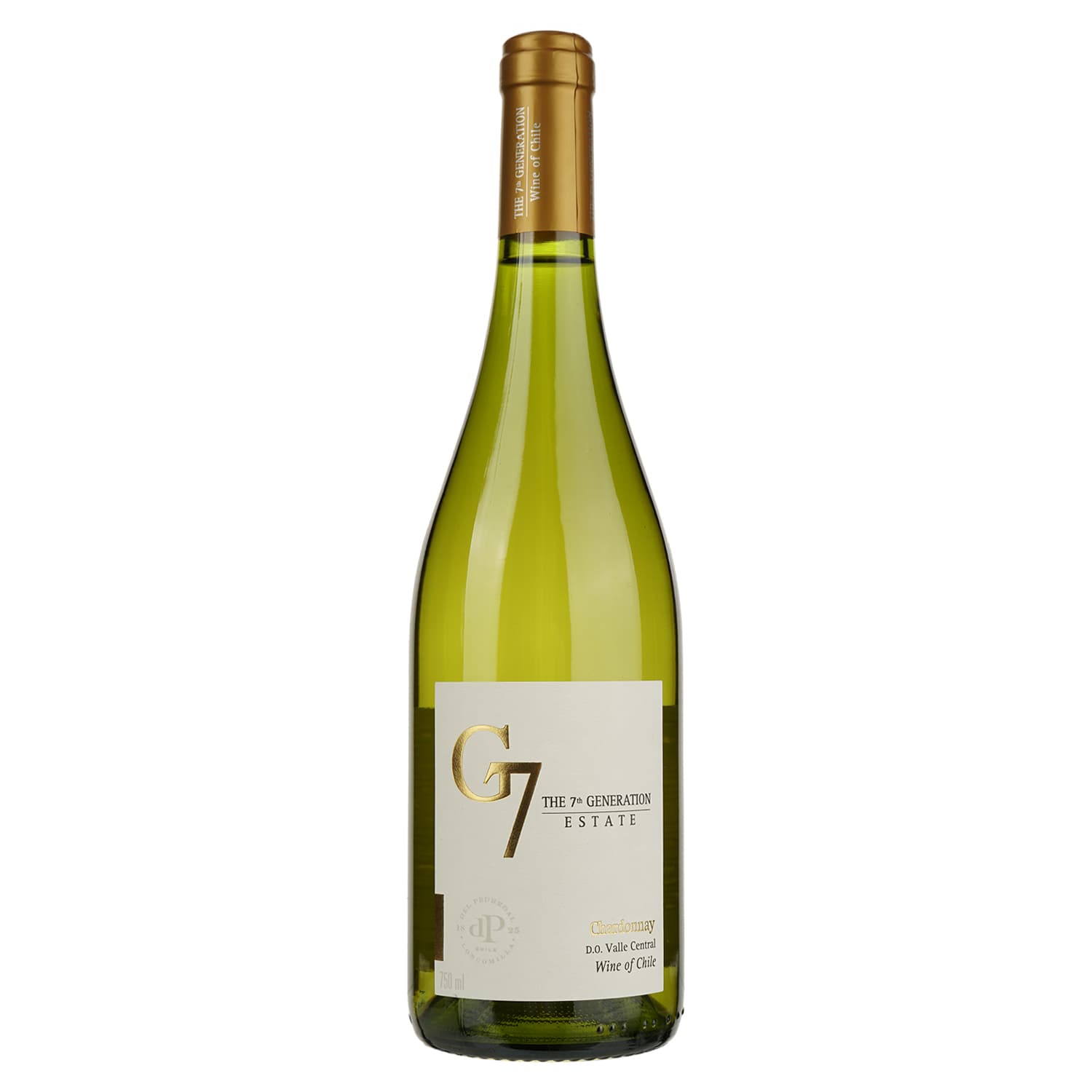 Вино G7 Chardonnay, біле, сухе, 13,5%, 0,75 л (8000009377864)