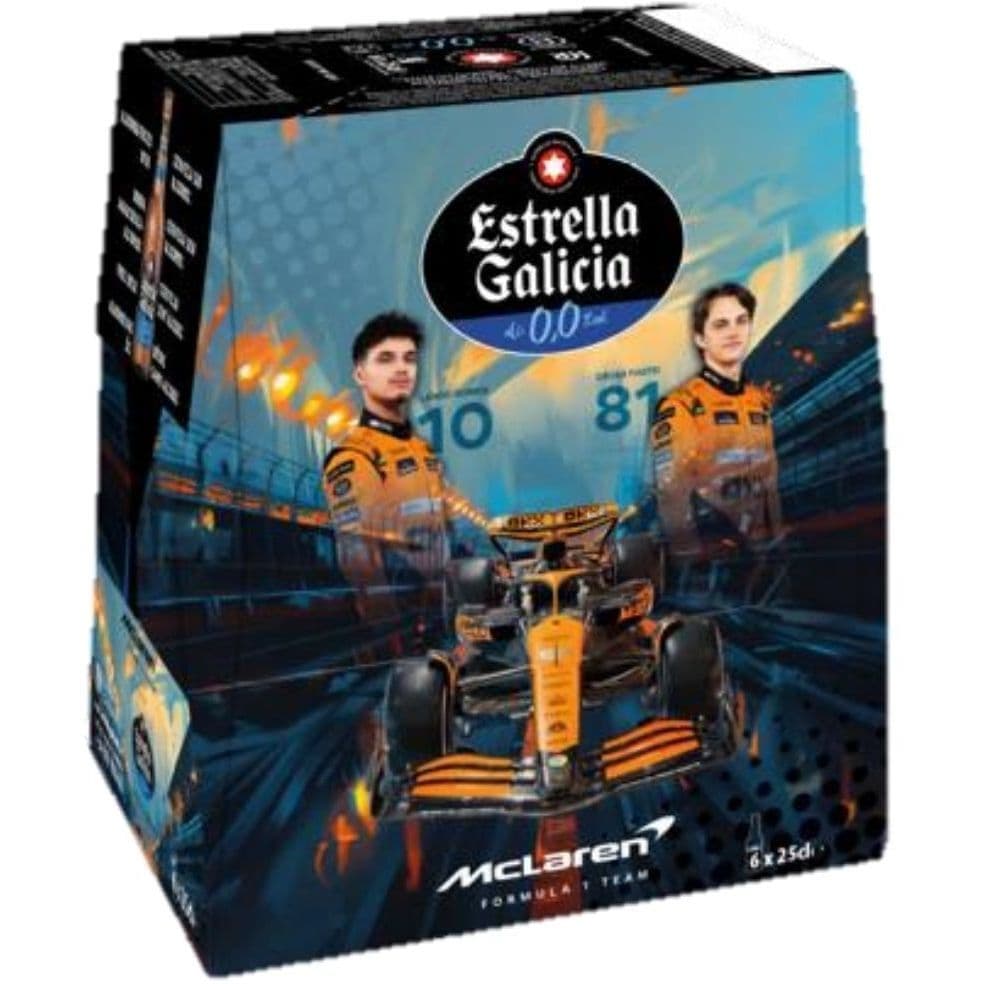 Набір упаковка пива Estrella Galicia безалкогольне світле 0% 1.32 л (0.33 л x 4 шт.)