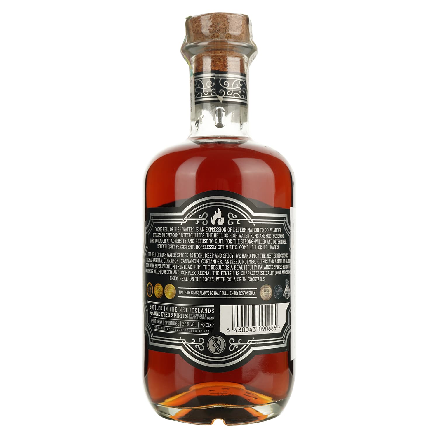 Ром Hell or High Water Spiced 38% 0.7 л