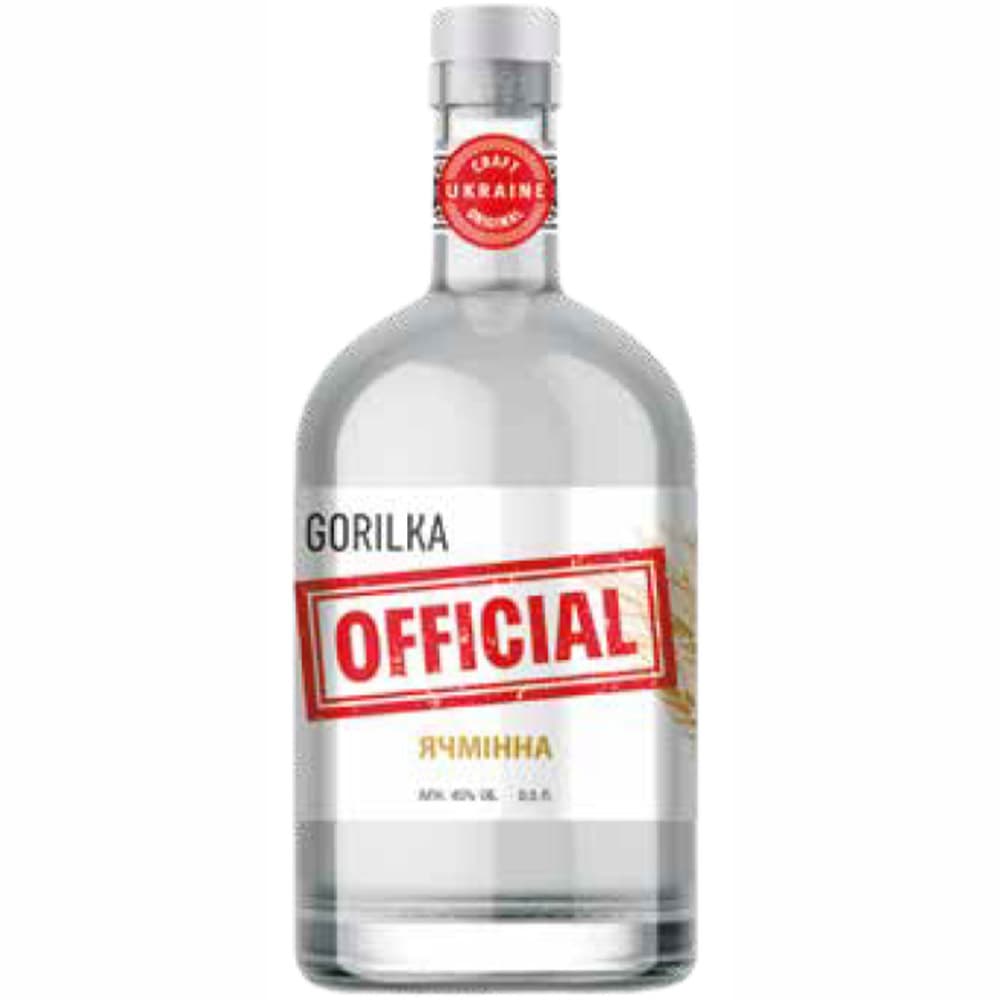 Дистилят Gorilka Official Ячмінна 45% 0.5 л