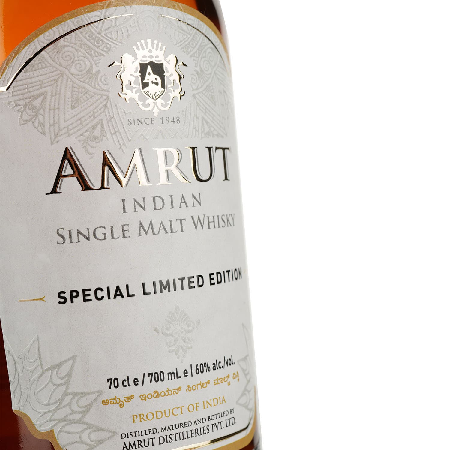 Віскі Amrut Ex Bourbon Triple Distilled 2014 60% 0.7 л в подарунковій упаковці
