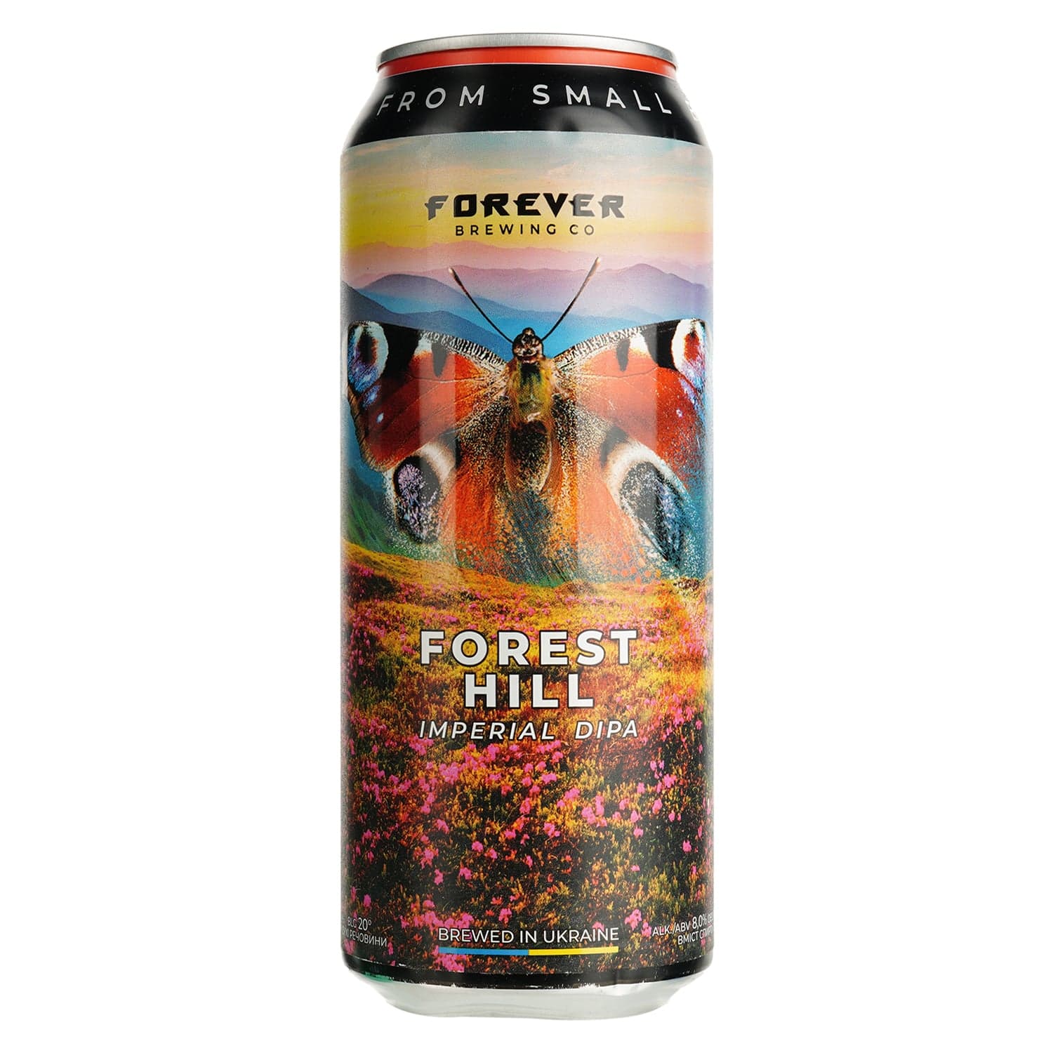 Пиво Forever Forest Hill, світле, нефільтроване, 8%, з/б, 0,5 л