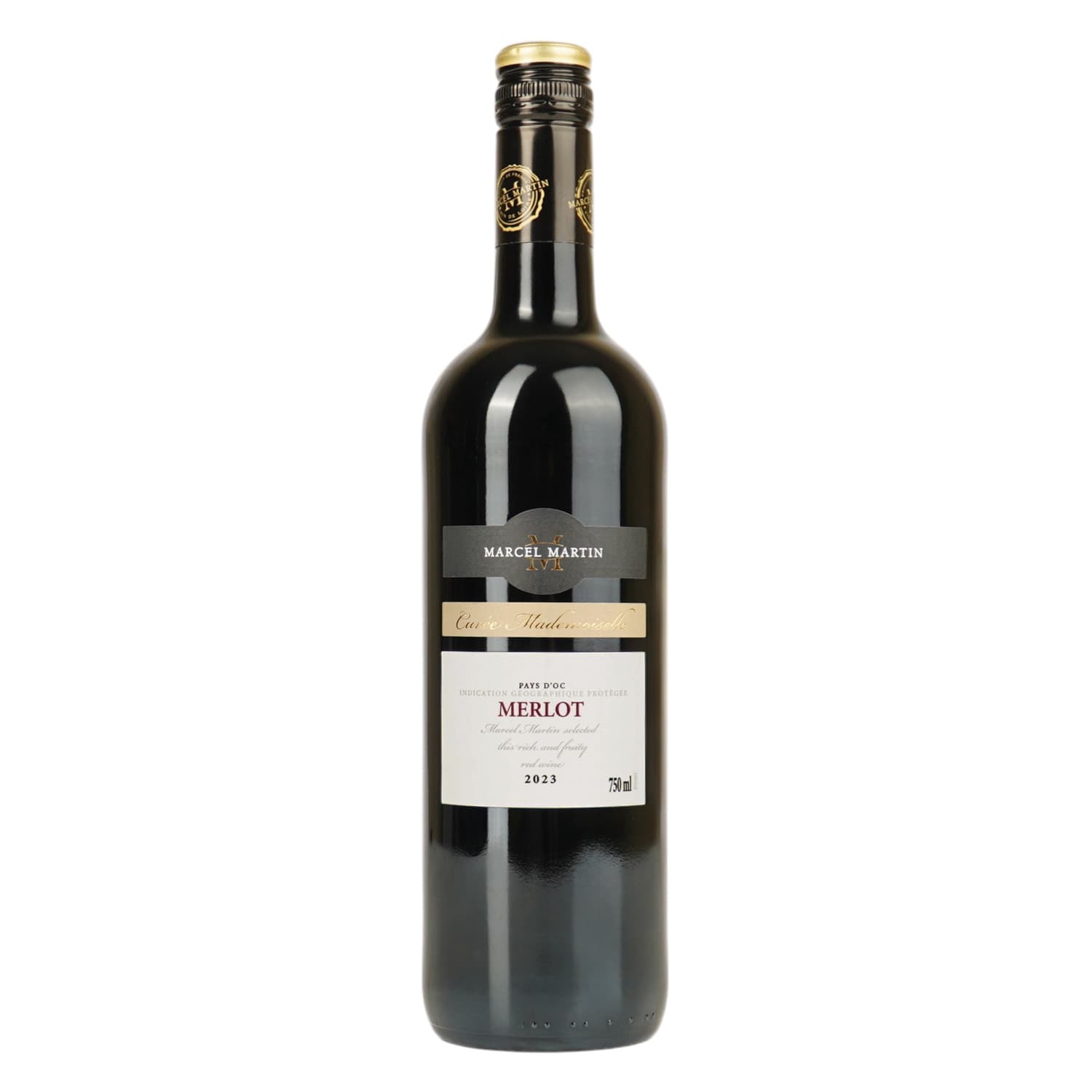 Вино Marcel Martin Merlot червоне сухе 13% 0.75 л