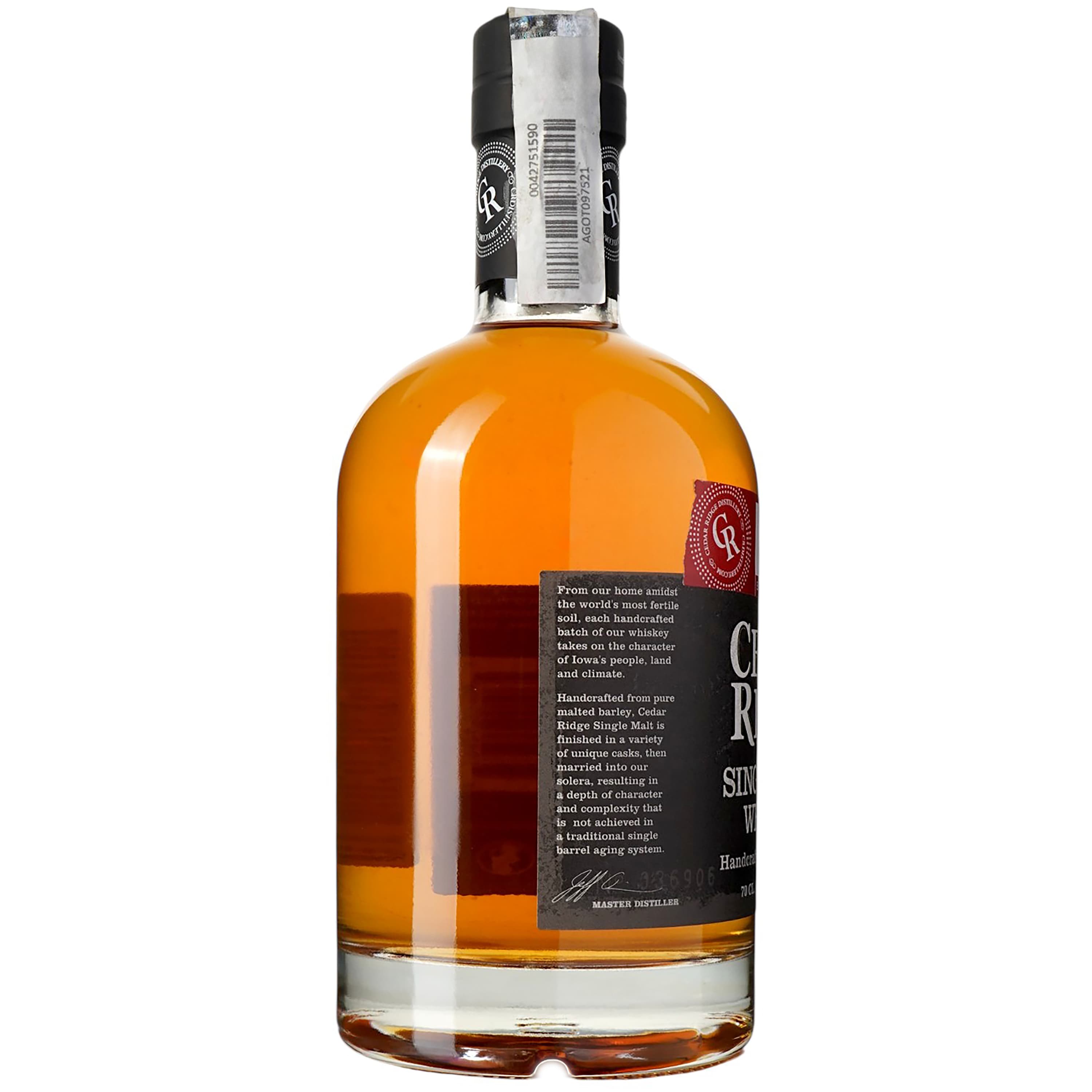 Віскі Cedar Ridge Single Malt 40% 0.7 л