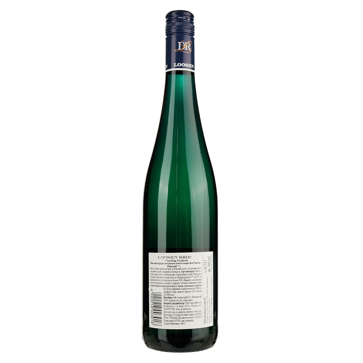 Вино Dr. Loosen Riesling, біле, напівсолодке, 8,5%, 0,75 л (4853)