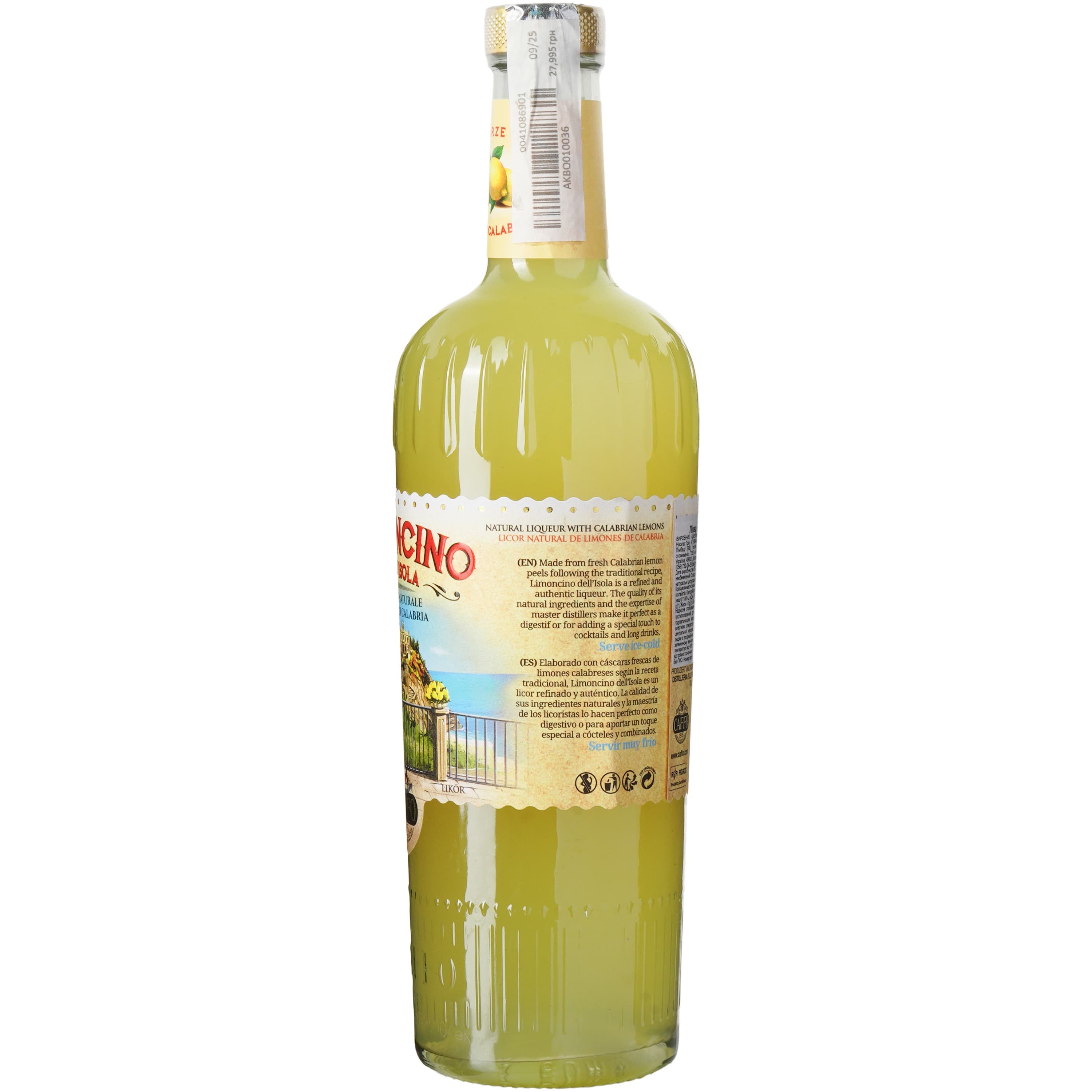 Лікер Caffo Limoncino dell Isola, 30%, 0,7 л
