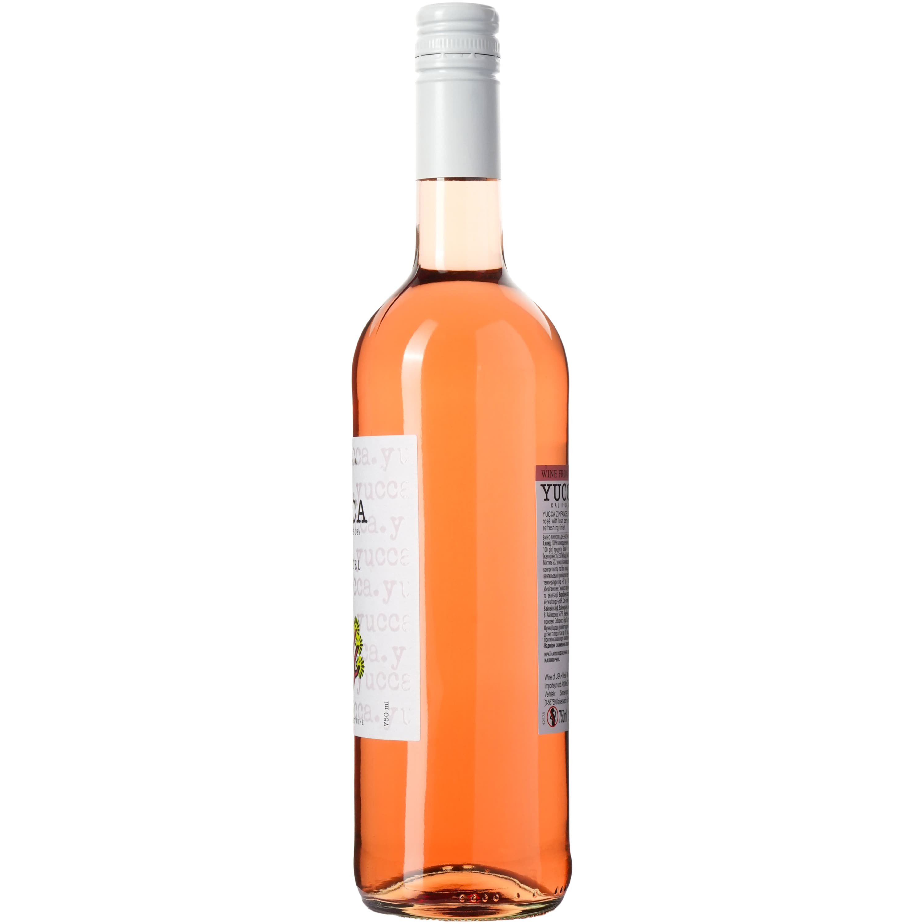 Вино Yucca Zinfandel Rose рожеве напівсолодке 0.75 л