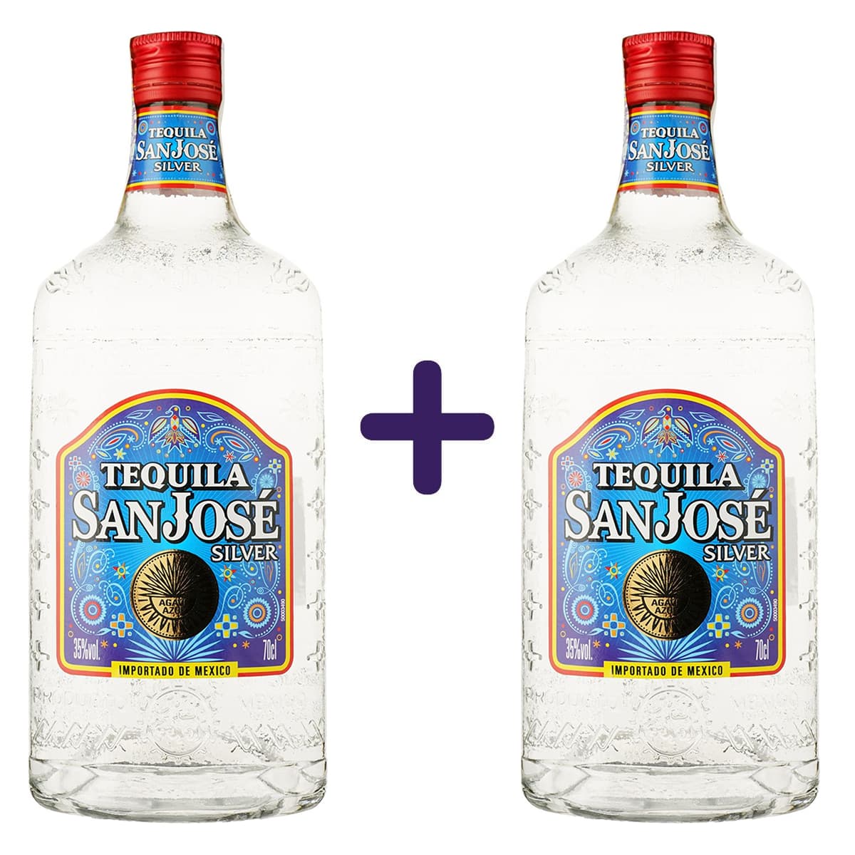 Текіла Tequila San Jose Silver 35% 1.4 л (2 шт. х 0.7 л)