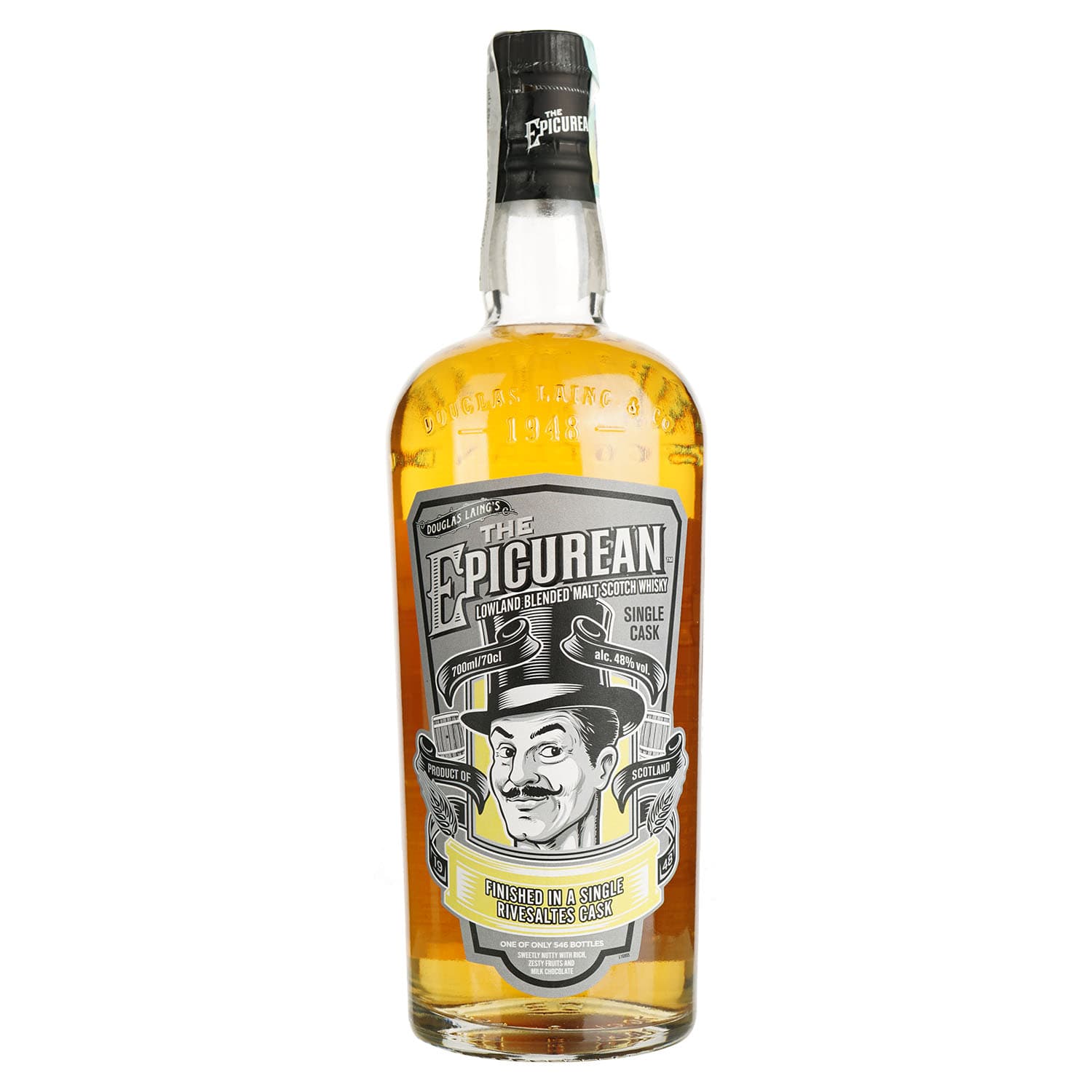 Віскі The Epicurean Single Rivesaltes Wine Cask 48% 0.7 л в подарунковій упаковці
