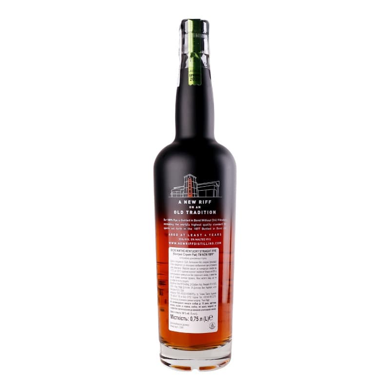 Віскі New Riff Bottled in Bond Kentucky Straight Rye 50% 0.75 л