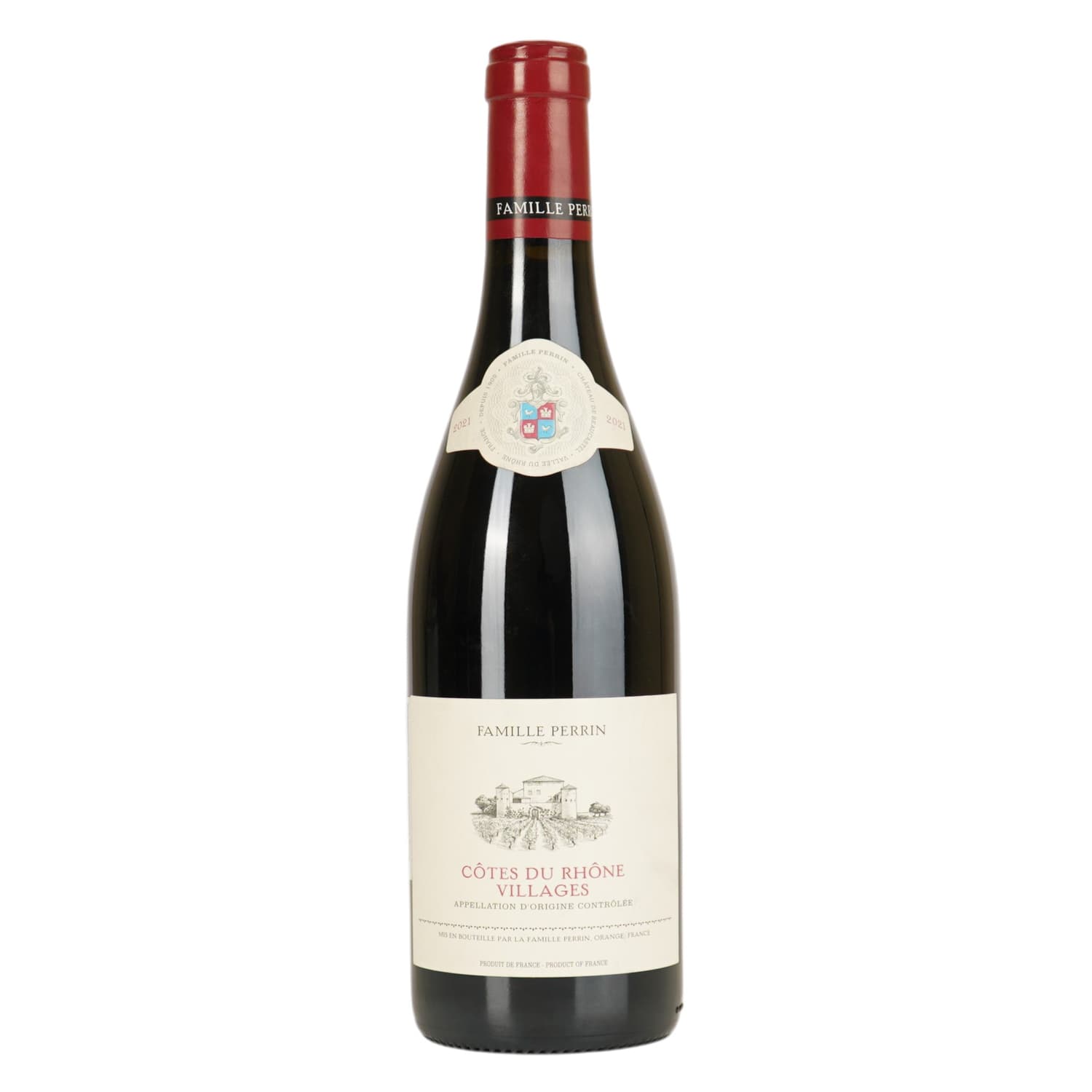 Вино Famille Perrin Cotes du Rhone Villages, червоне, сухе, 14,5%, 0,75 л