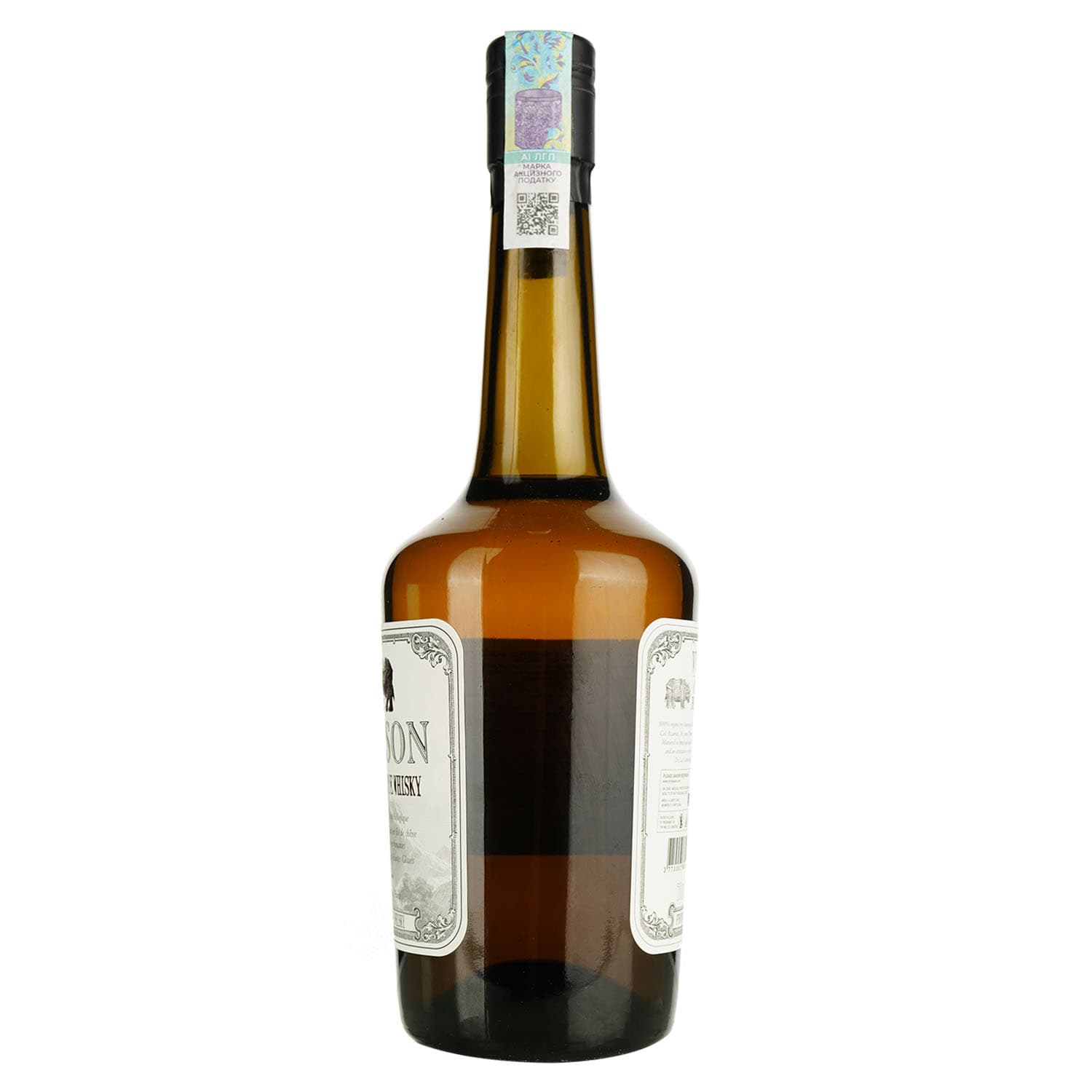 Віскі Vulson Old Rhino Rye Spirit Organic 45% 0.7 л в подарунковій упаковці