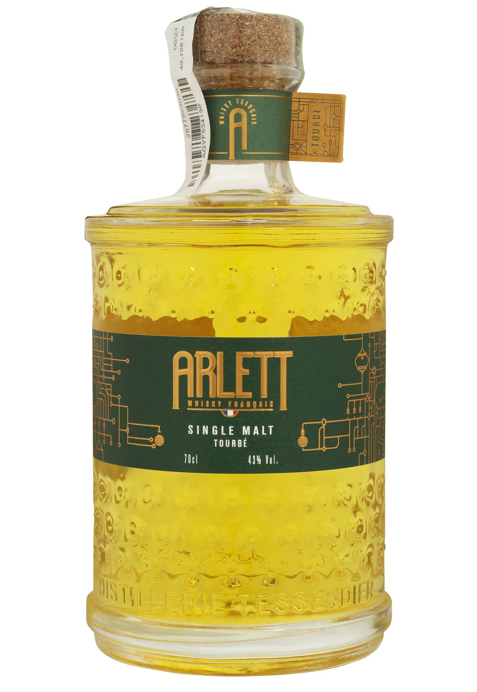 Віскі Arlett Single Malt Tourbe 43% 0.7 л в подарунковій упаковці