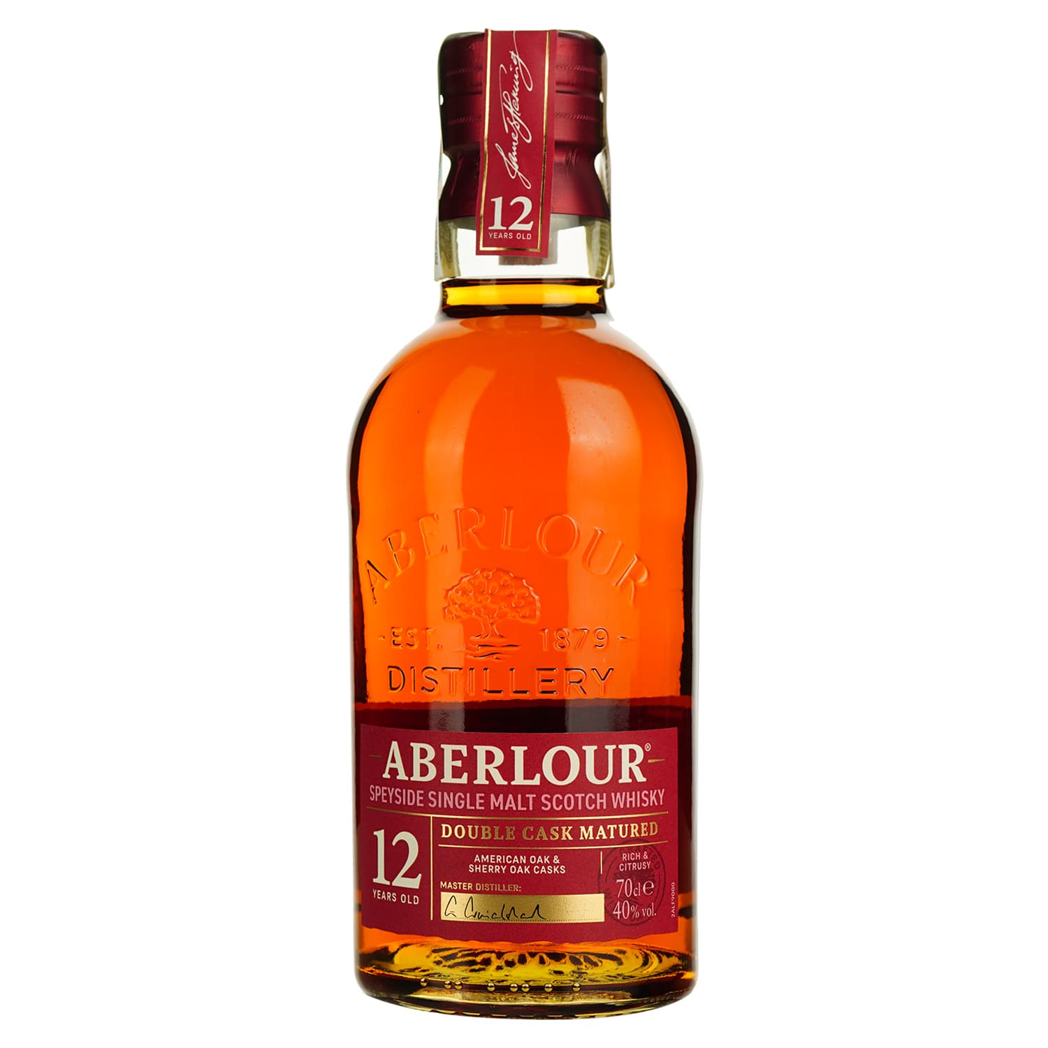 Віскі Aberlour 12 yo Single Malt Scotch Whisky 40% 0.7 л у тубусі
