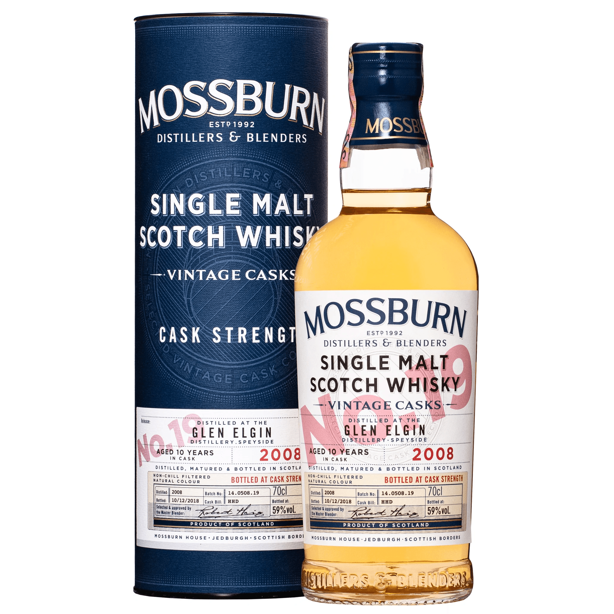 Віскі Mossburn Vintage Casks No 19 Glen Elgin 10 років, 59%, 0,7 л