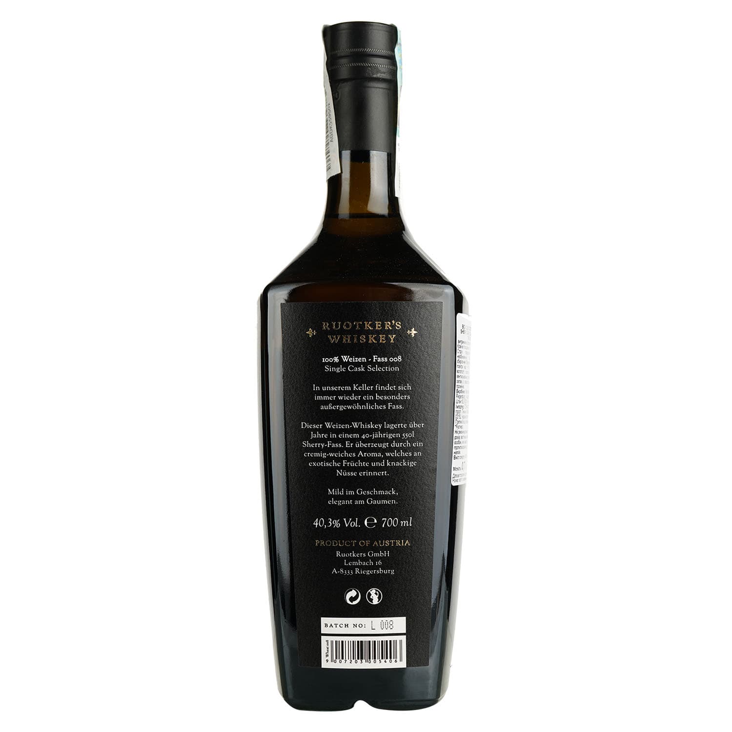 Віскі Ruotker's Oloroso Sherry Cask 40.3% 0.7 л в подарунковій упаковці