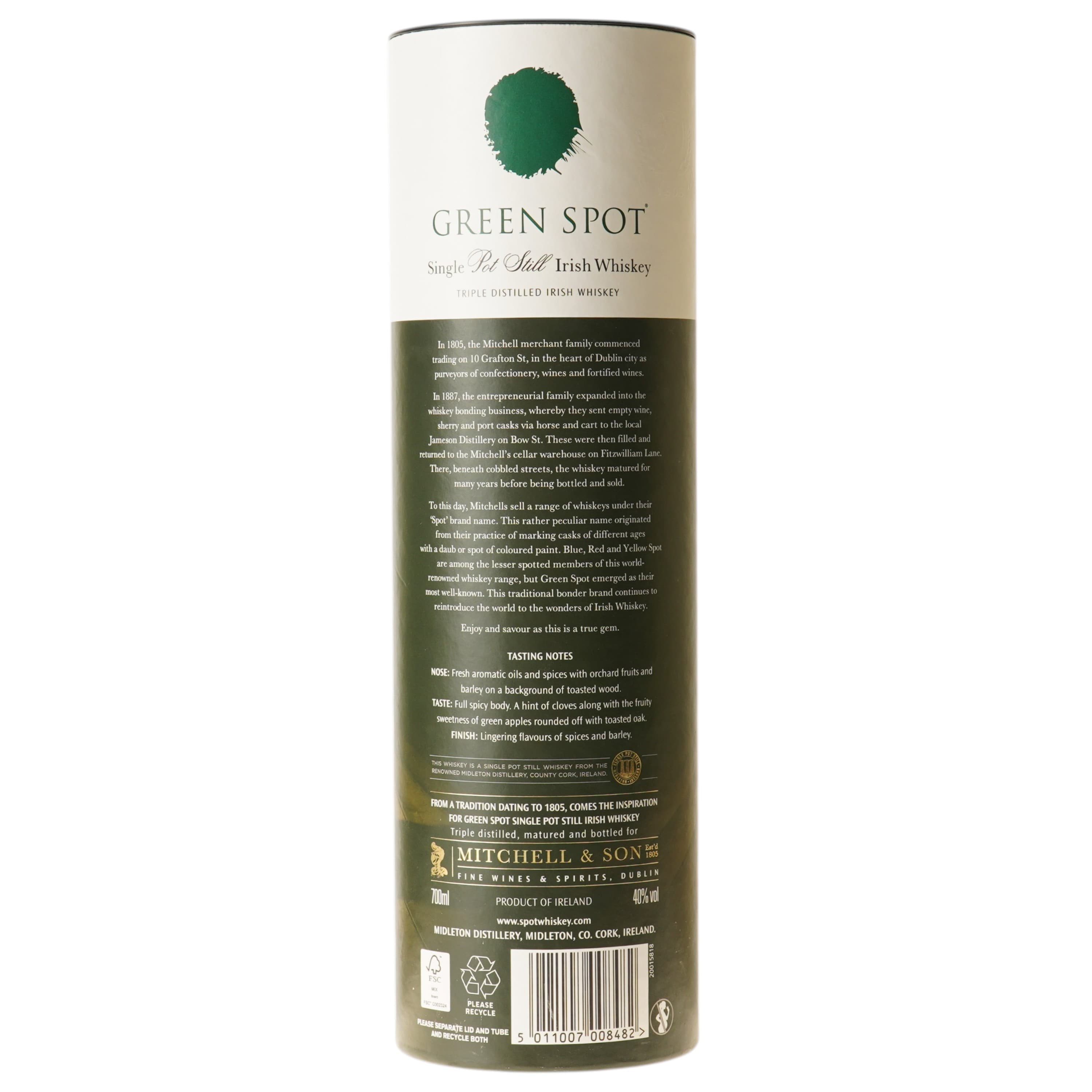 Віскі Mitchells Green Spot Single Pot Still Irish Whiskey 40% 0.7 л (846672)